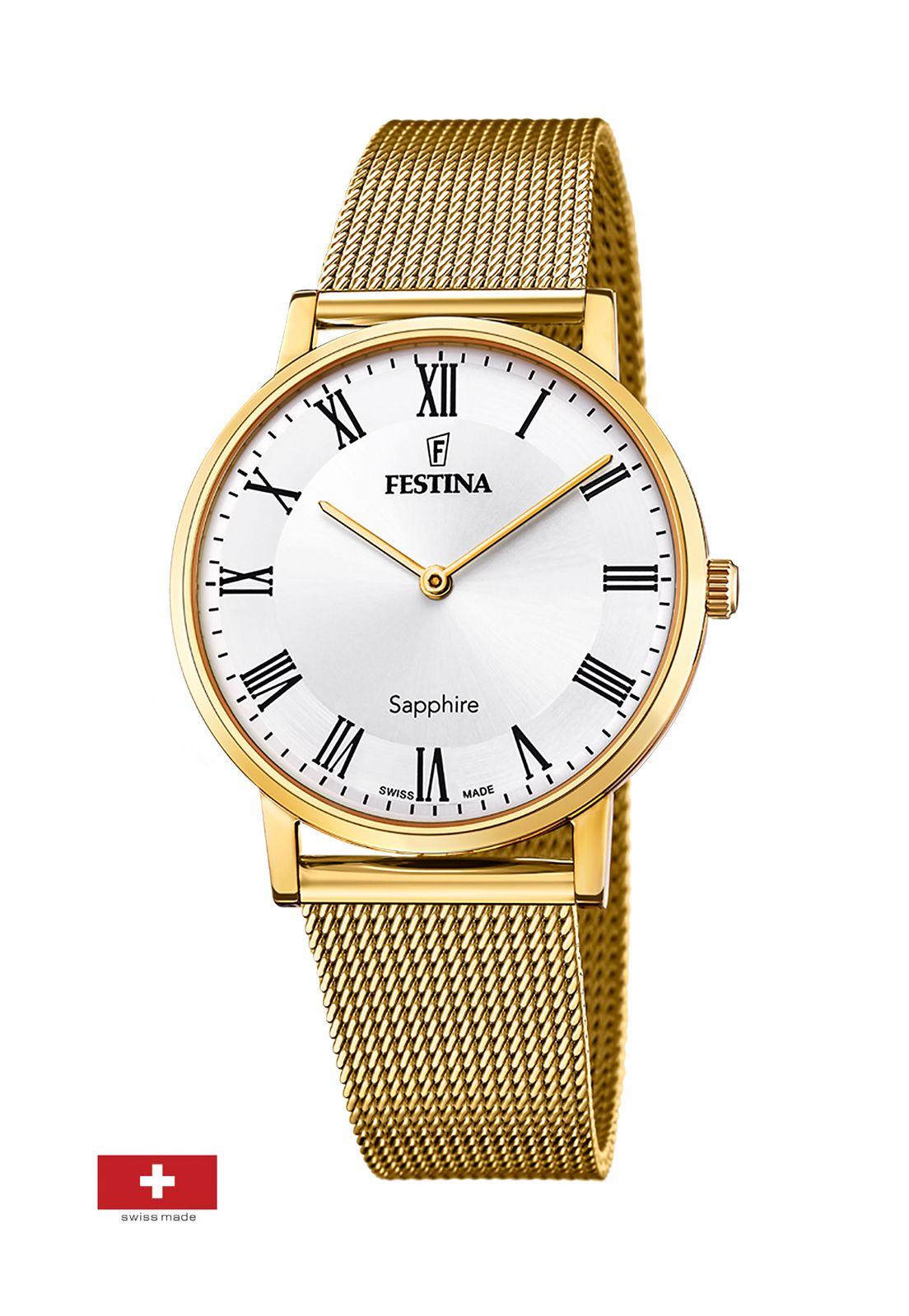 Reloj F20022/4 Festina Swiss Plateado Hombre Swiss Made-0