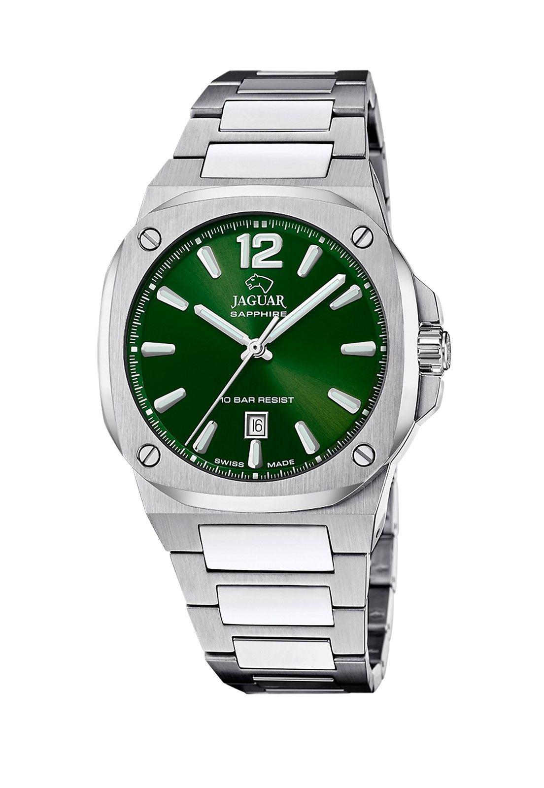 Reloj J1024/2 Jaguar Swiss Verde Hombre Rondcarre-0