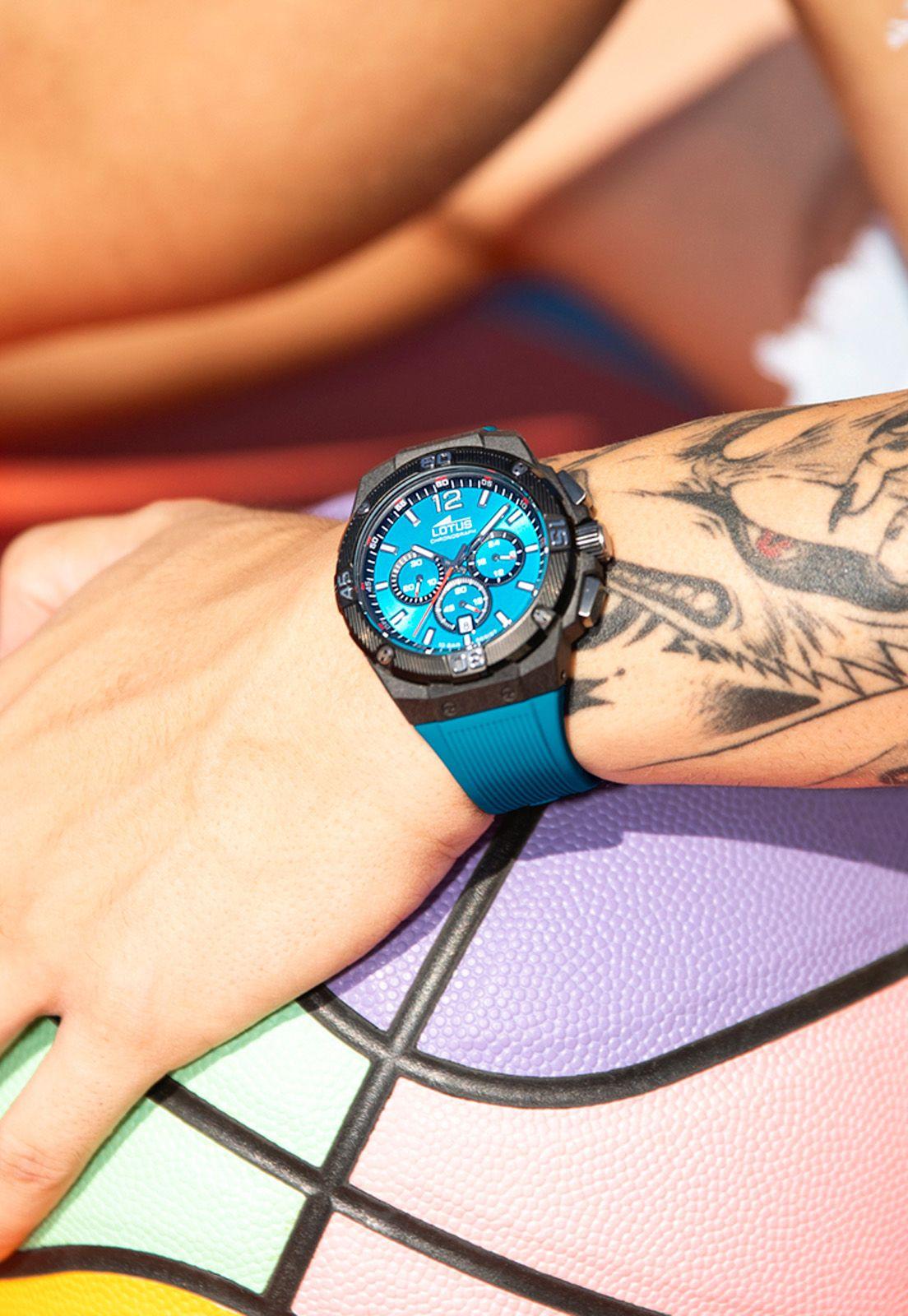 Reloj 18975/6 Lotus Turquesa Hombre Chrono-1