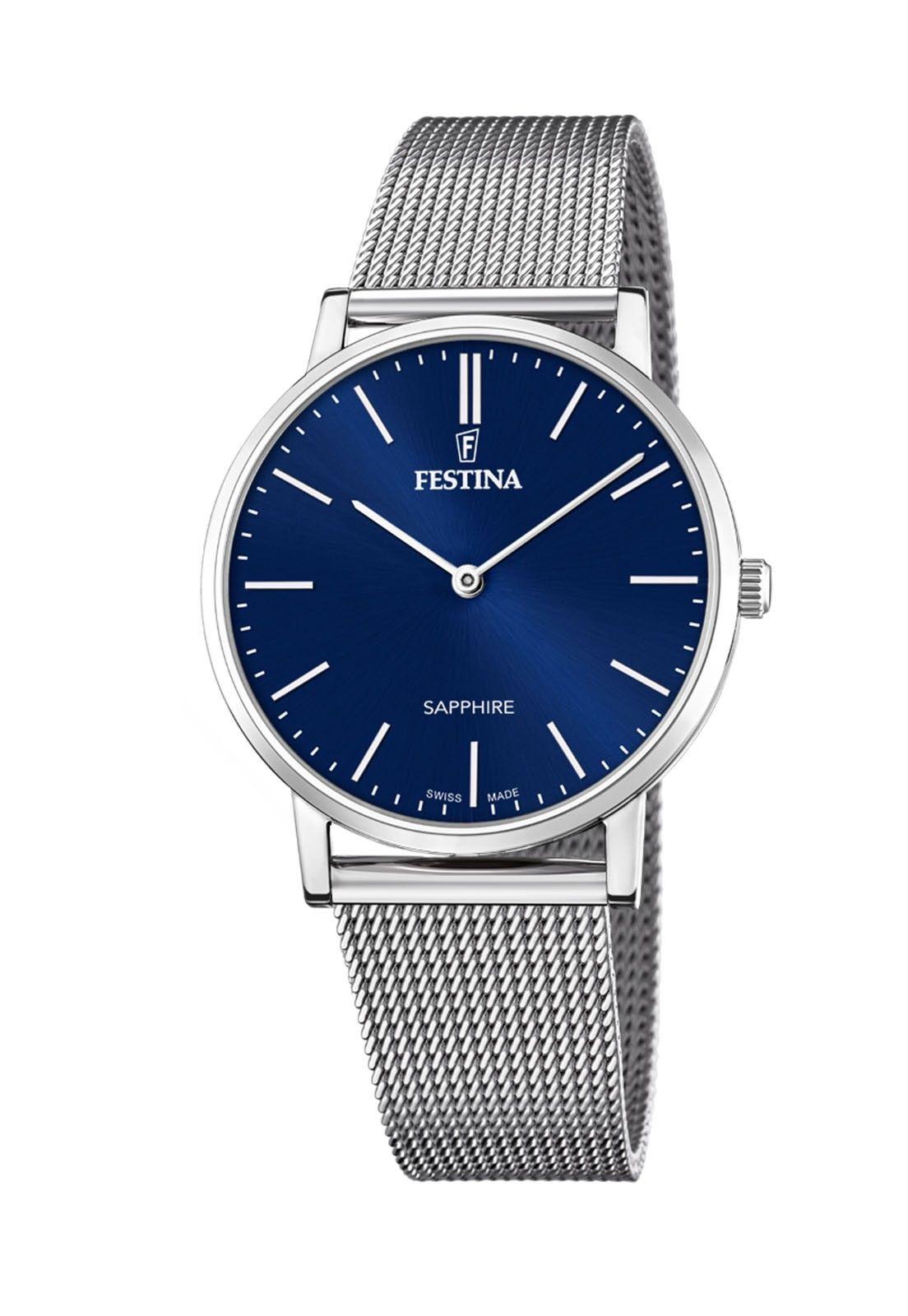 Reloj F20014/2 Festina Swiss Azul Hombre Swiss Made-0