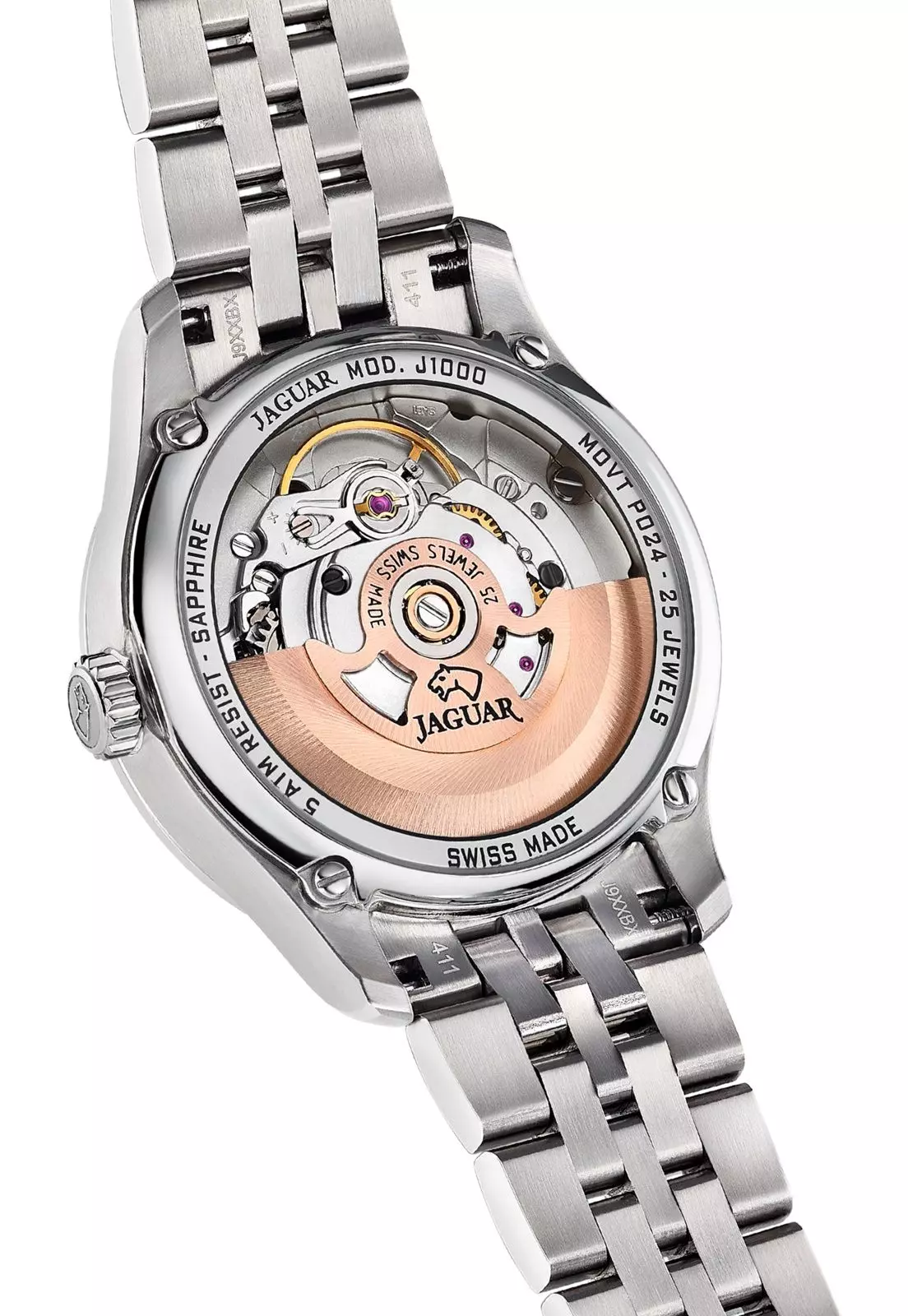 Reloj J1000/6 Jaguar Swiss Negro Mujer Automático-3