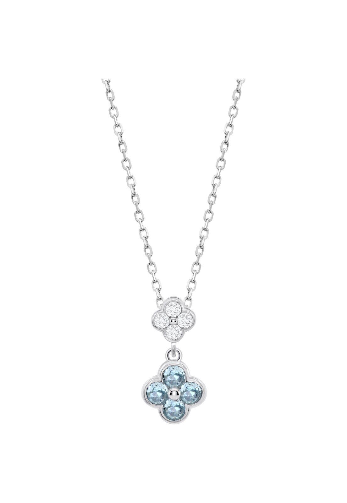 Collar Lp3932-1/1 Lotus Silver Plateado Mujer Trendy-0