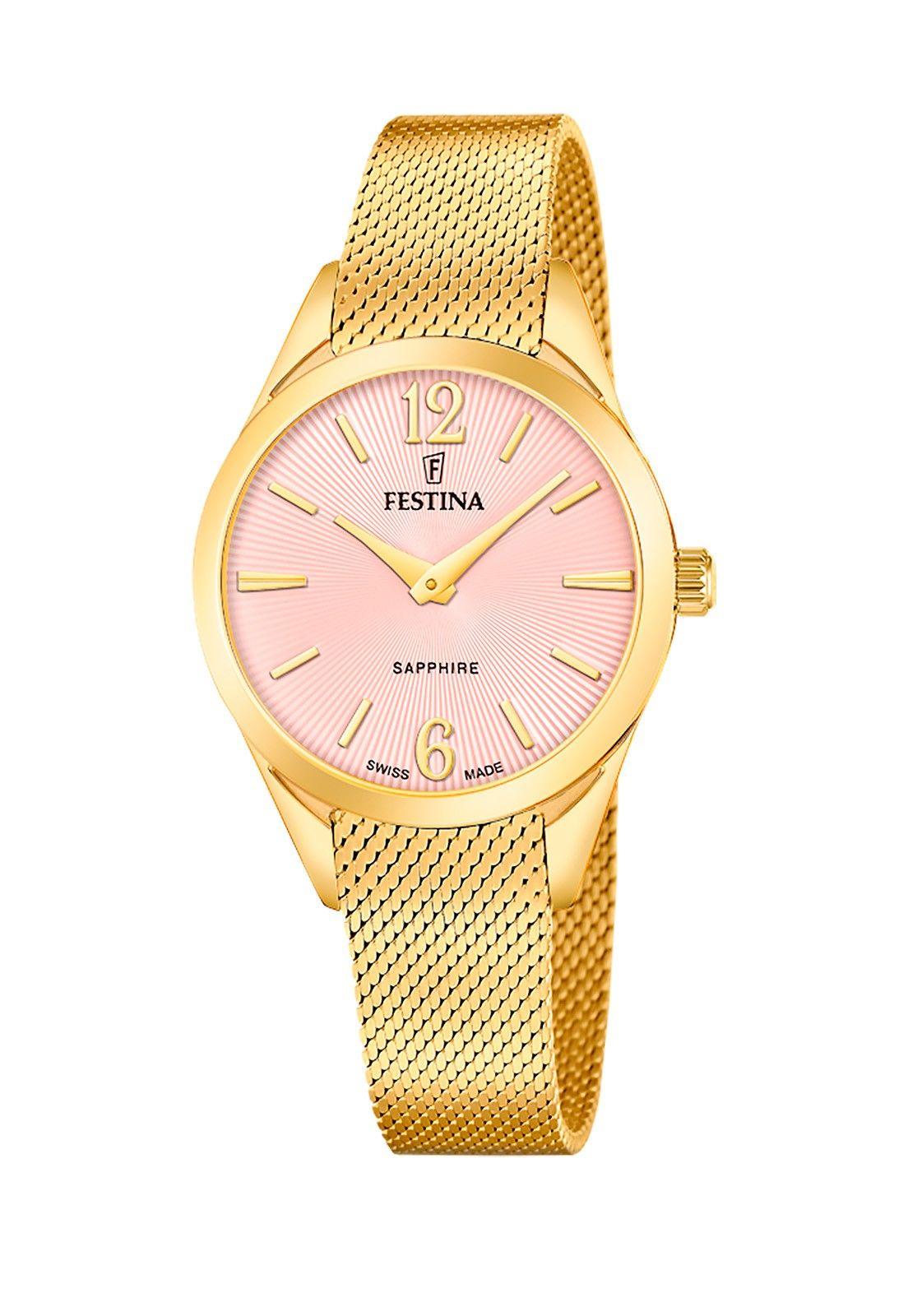 Reloj F20077/2 Festina Swiss Rosa Mujer Grace-0