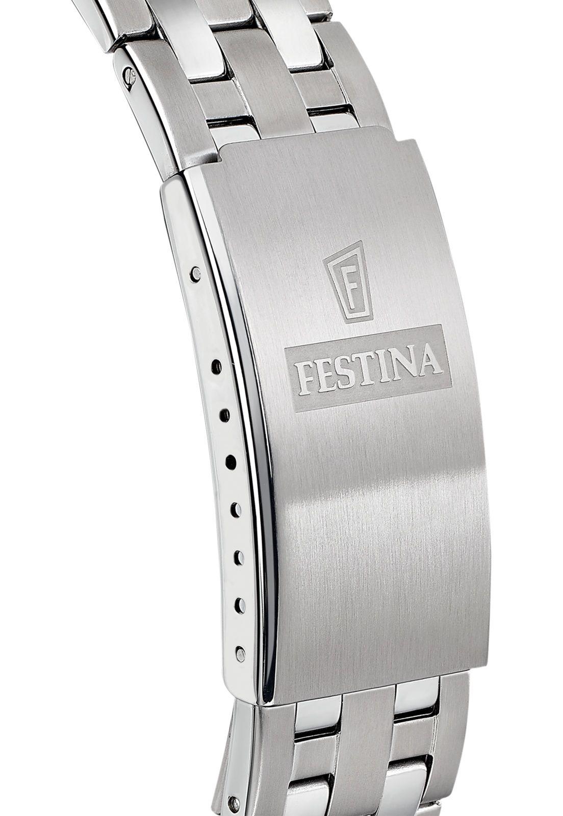 Reloj F20357/G Festina Hombre Plateado Acero Clasico-1