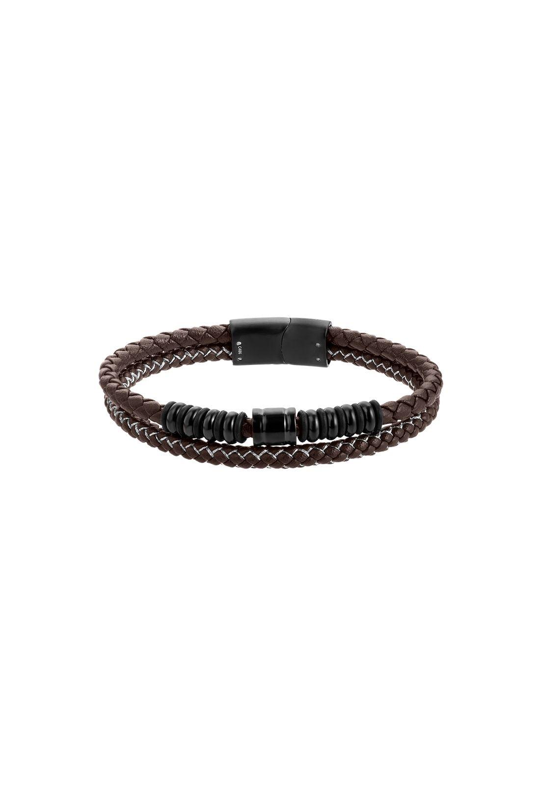 Pulsera LS2618-2/2 Lotus Style Hombre Café Urban Man-0
