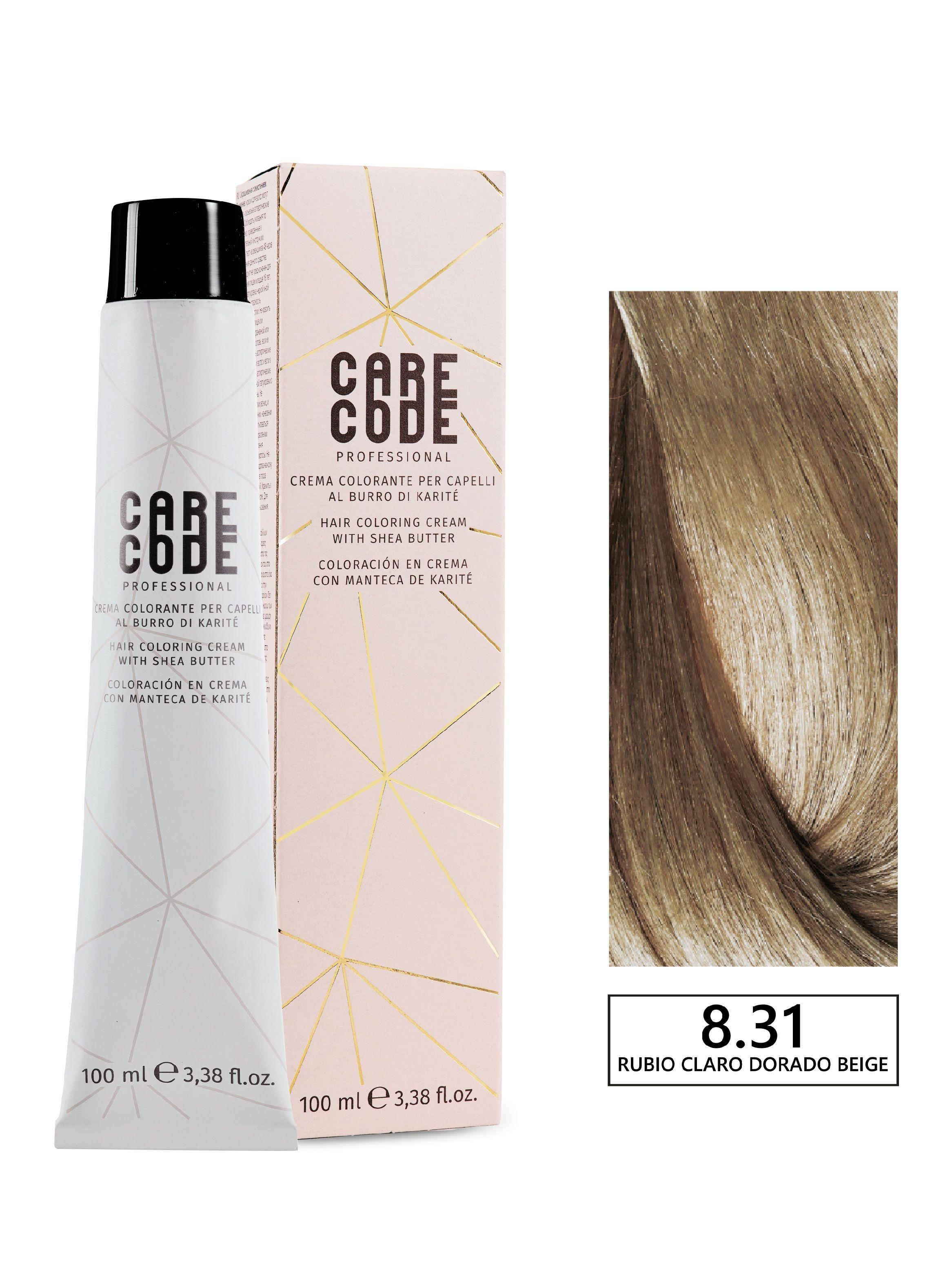 Tintura profesional permanente con amoniaco Rubio Claro Dorado Beige 8/31 100ml + Oxigen 150ml 20VOL-0