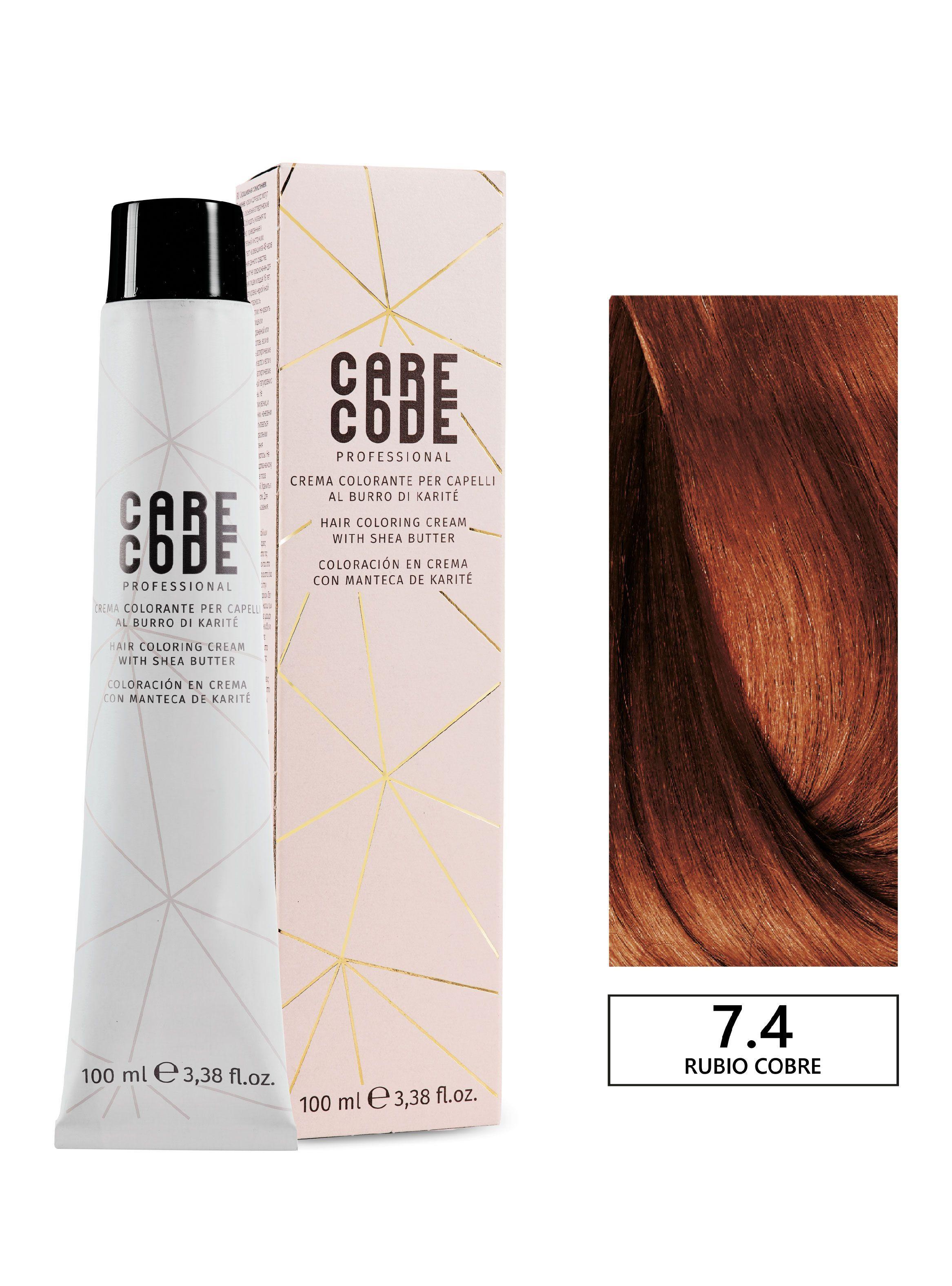 Tintura profesional permanente con amoniaco Rubio Natural Cobre 7/4 100ml + Oxigen 150ml 20 VOL-0
