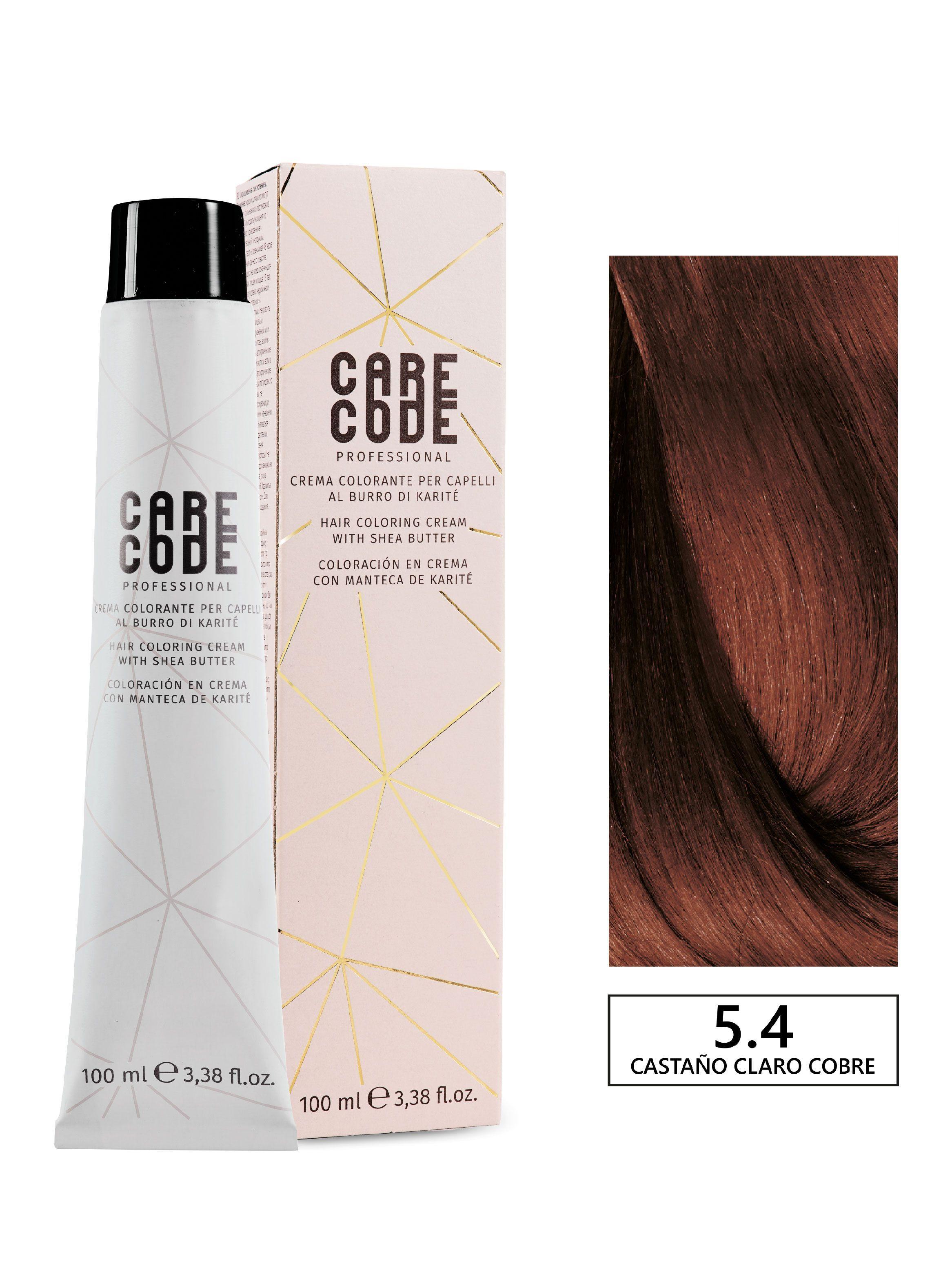 Tintura profesional permanente con amoniaco Castaño Claro Cobre 5/4 + Oxigen 150ml 20 VOL-0