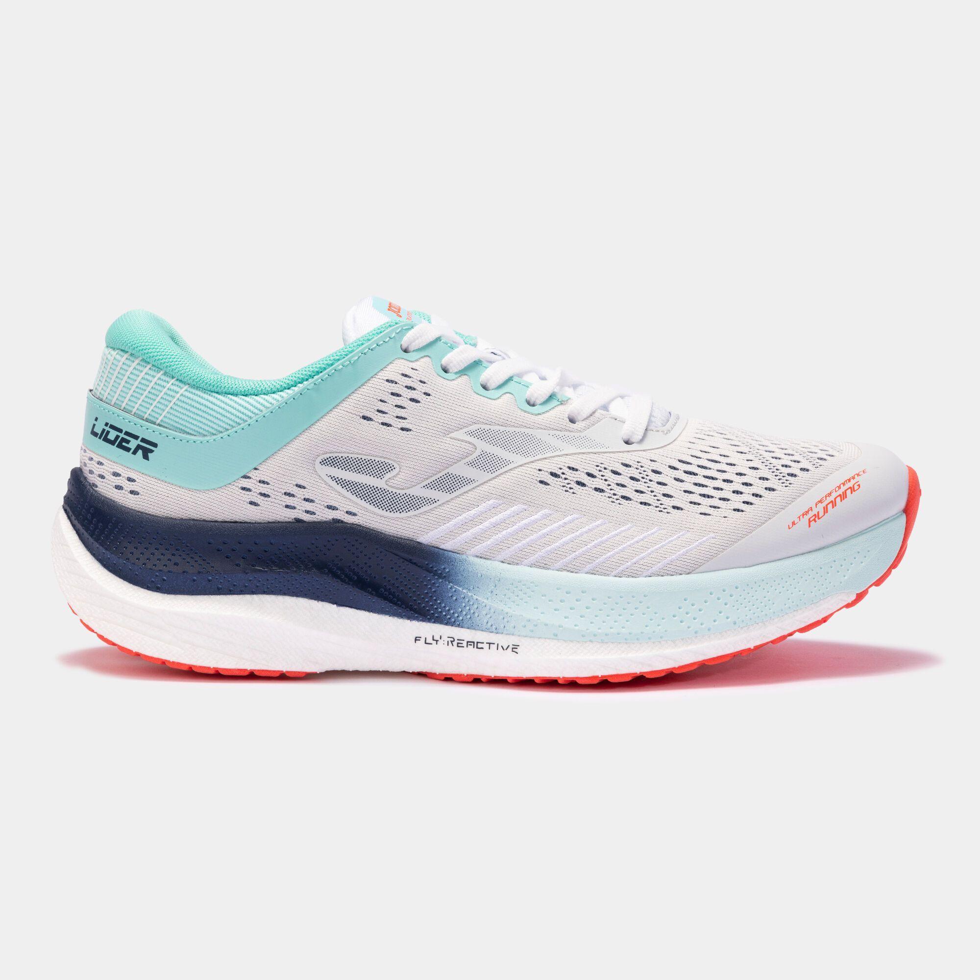 ZAPATILLAS RUNNING LIDER 22 HOMBRE BLANCO TURQUESA JOMA-0