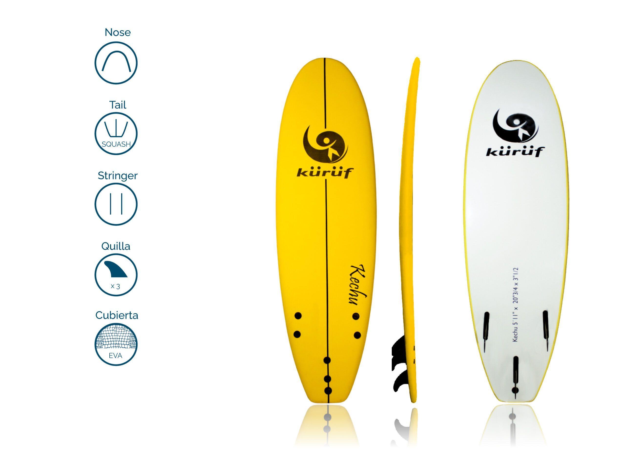 Softboard Kuruf / Tabla de Surf / Kechu 5´11"-3