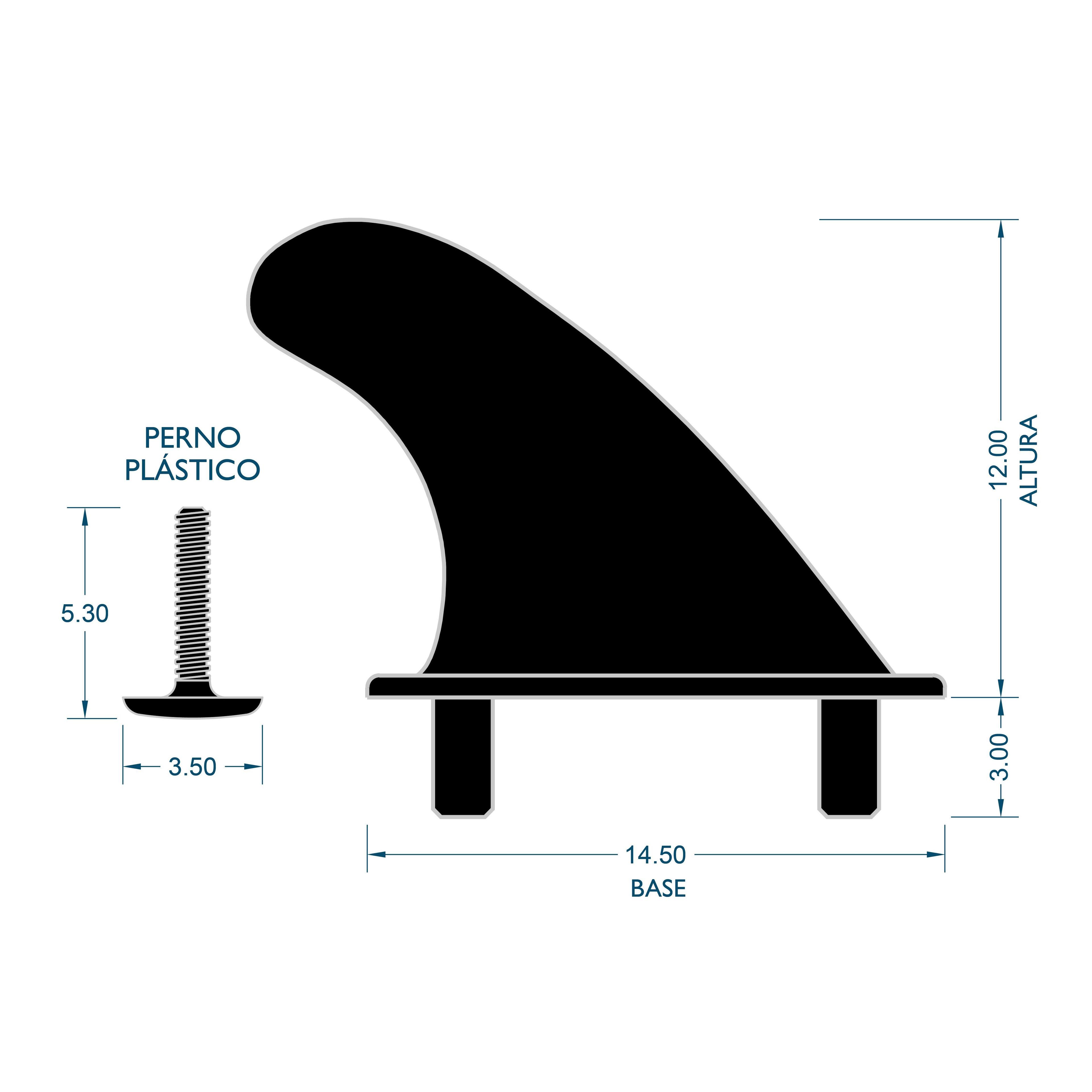 Set de 3 Quillas para Softboard-4