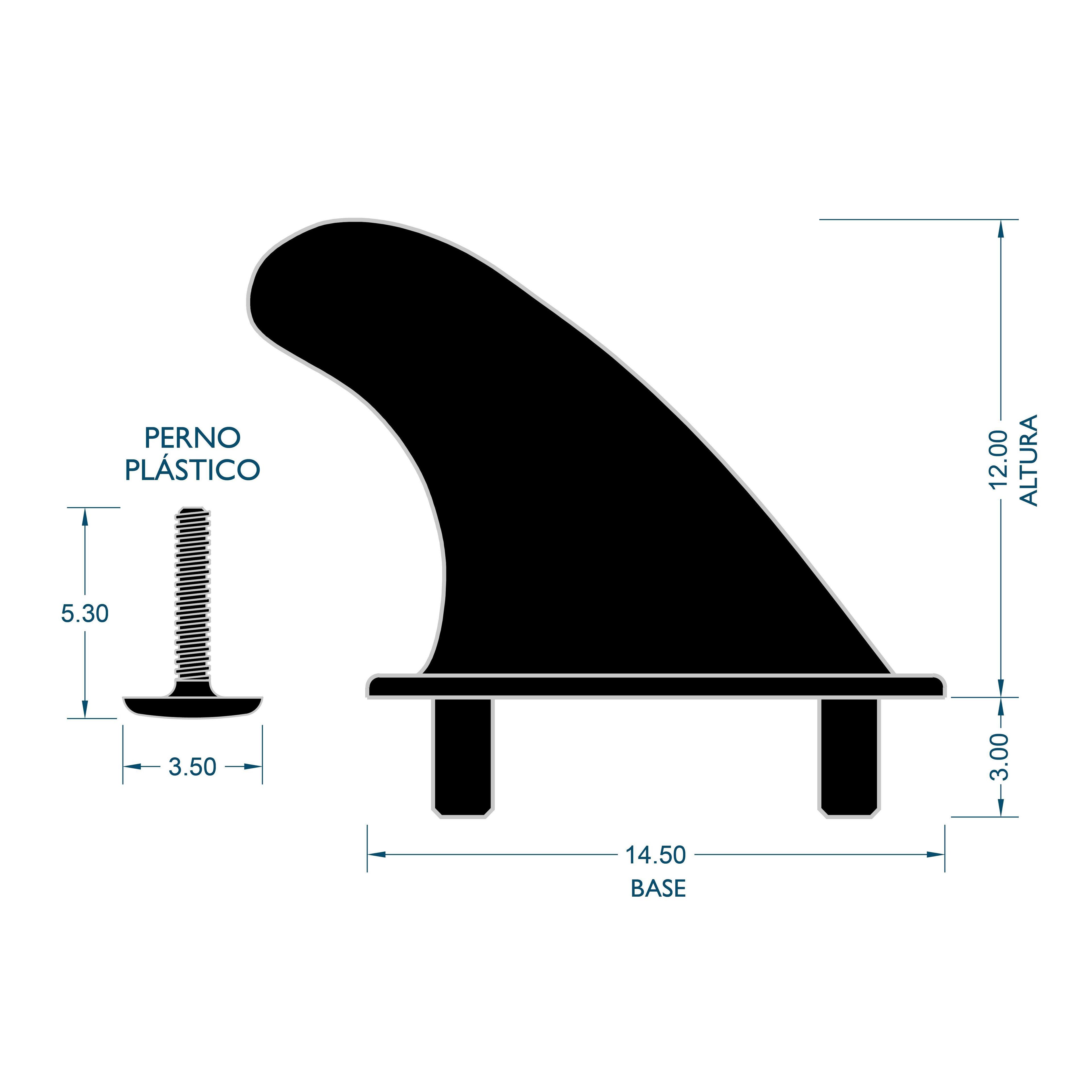 Set de 3 Quillas para Softboard-4