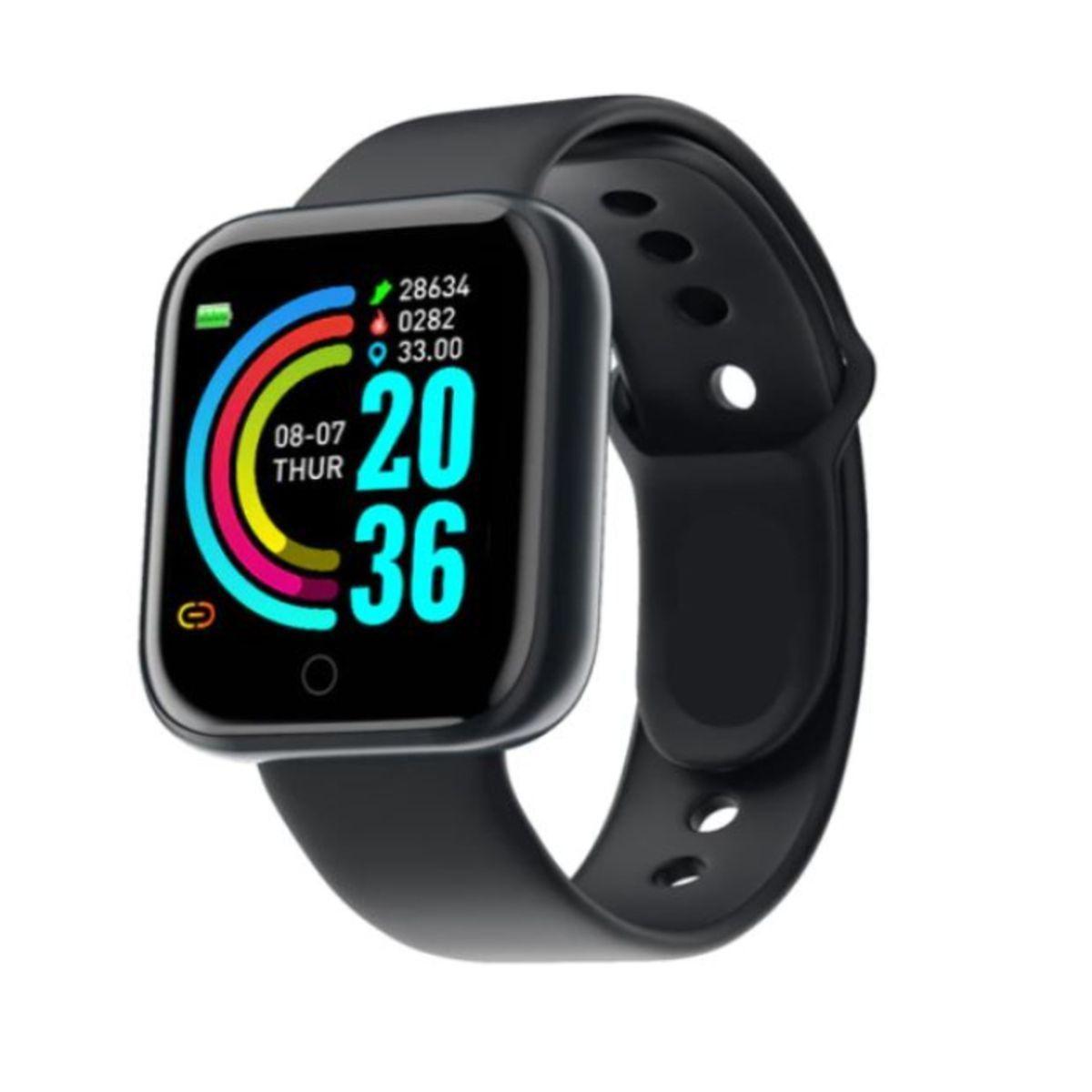 Smartwatch Reloj Inteligente Deportivo Y68 Negro-0