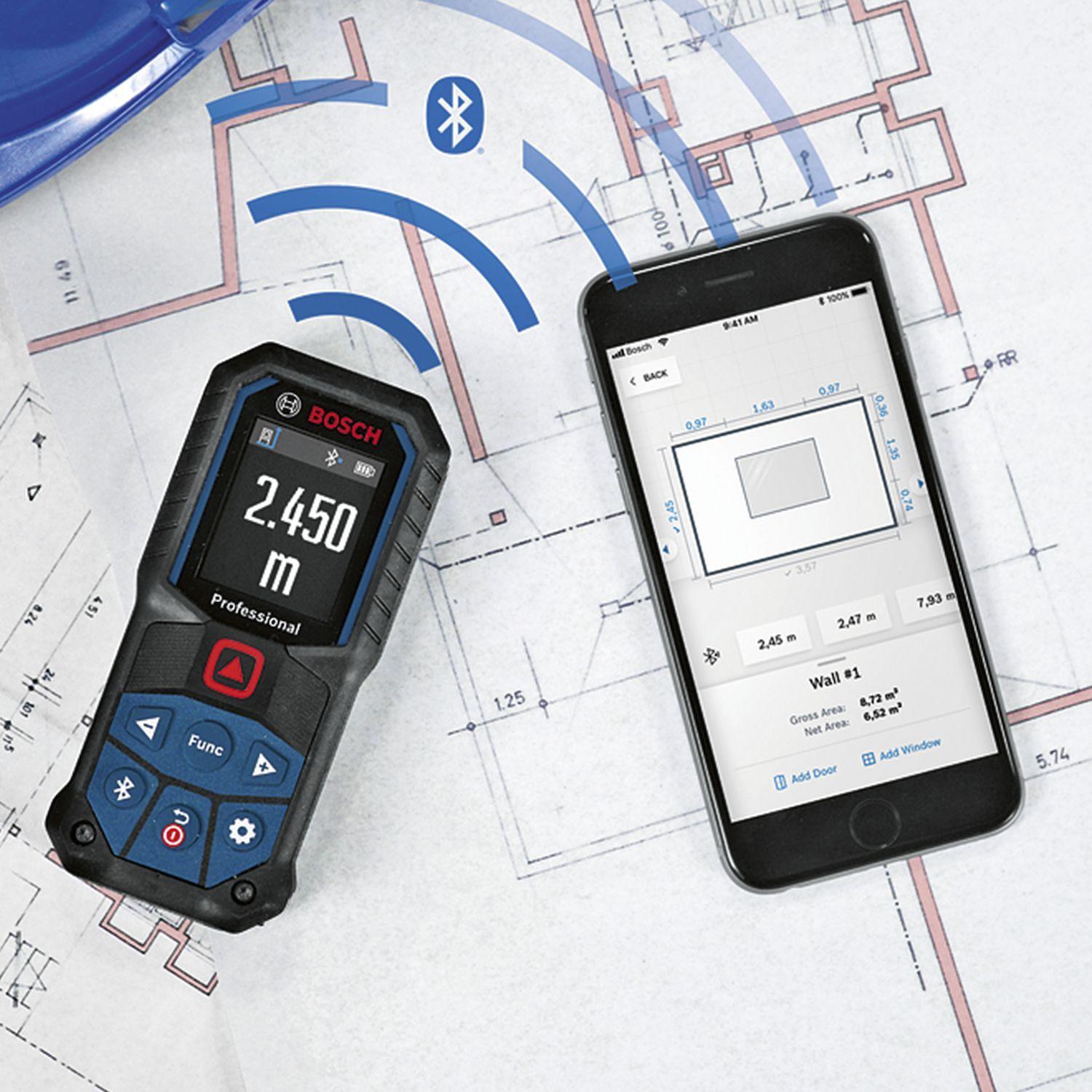 Medidor láser rojo con Bluetooth 50 m Bosch GLM50-27 C-5
