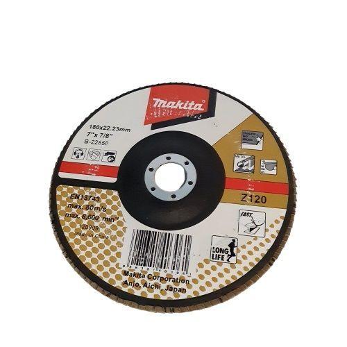 Disco Traslapado 180 mm. Z120,Refuerzo Fibra de Vidrio Tipo Plan Makita B-22850-0