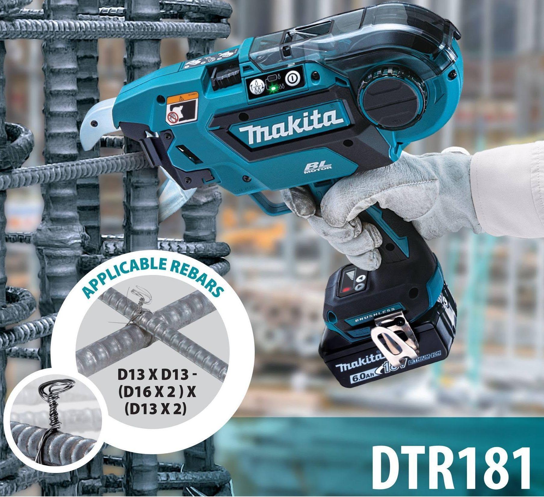 Amarradora Varilla 18v Bl Xpt 0 8 Mm 6 Ah Makita Dtr181-5