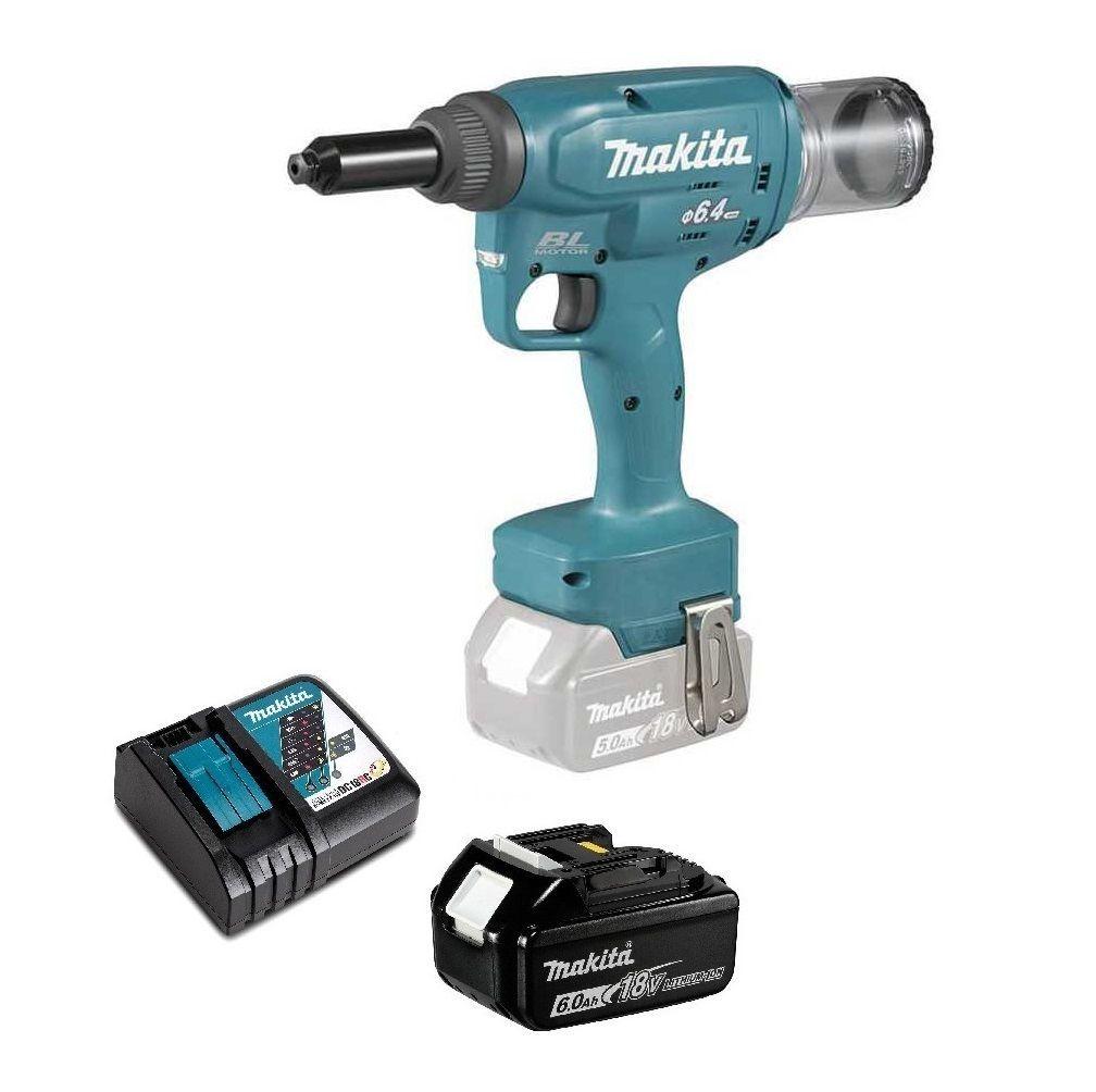 Remachadora 2 4 6 4mm 18v Brushless 6 Ah Makita Drv250-0