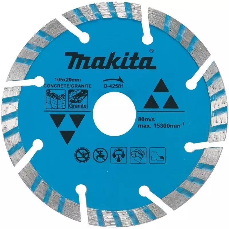 Disco Concreto Granito Turbo 105x20mm Makita D-42581-1