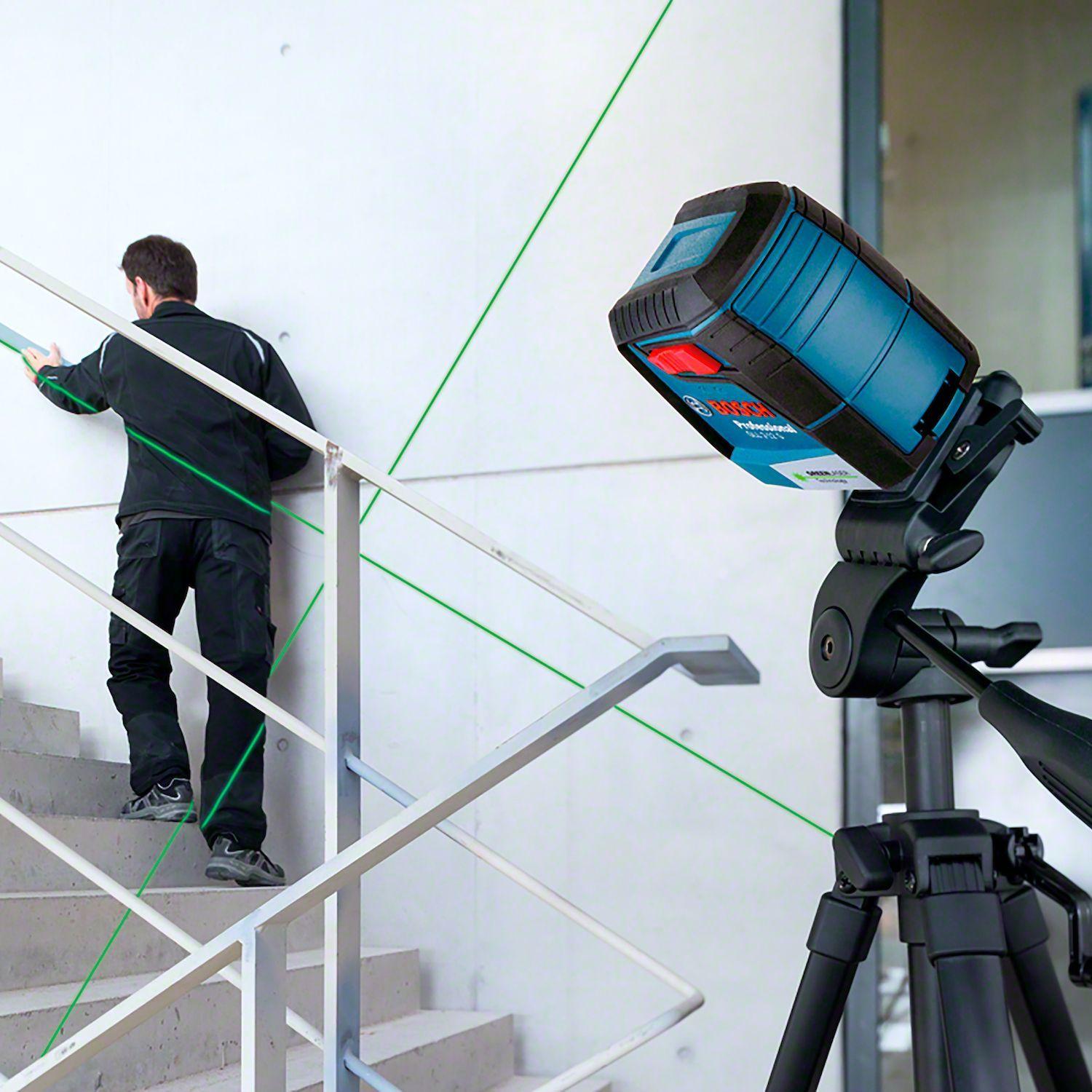 Nivel Láser verdes  alcance 12m con soporte Bosch GLL 2-12 G-5