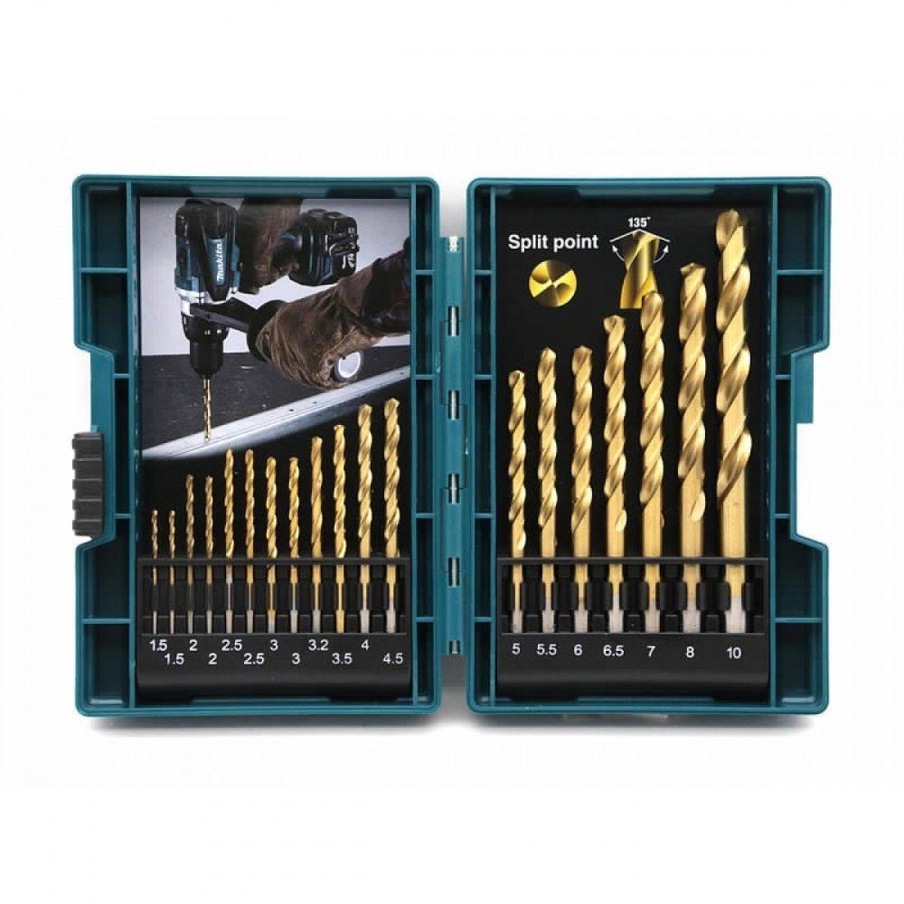 Set De Brocas Metal Makita B-67795 Hss-tin 19 Piezas-1
