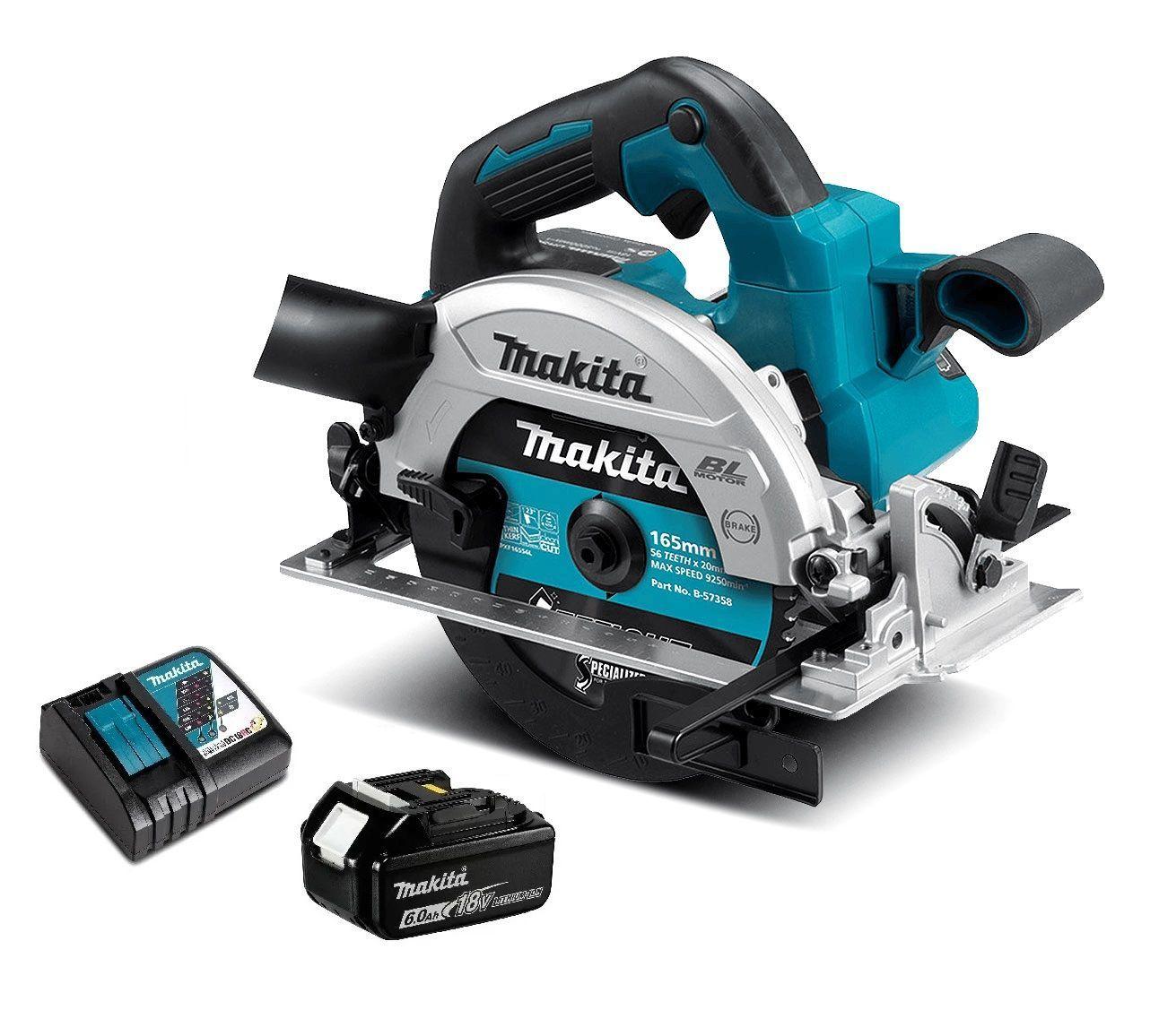 Sierra Circular 18v Bl Aws 165 Mm 6 Ah Makita Dhs661-0