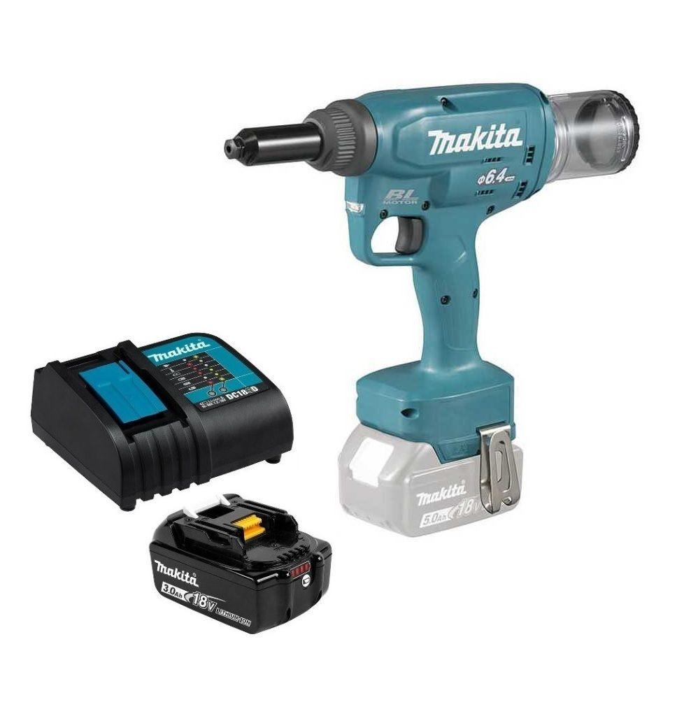 Remachadora 2 4 6 4mm 18v Brushless 3 Ah Makita Drv250-0