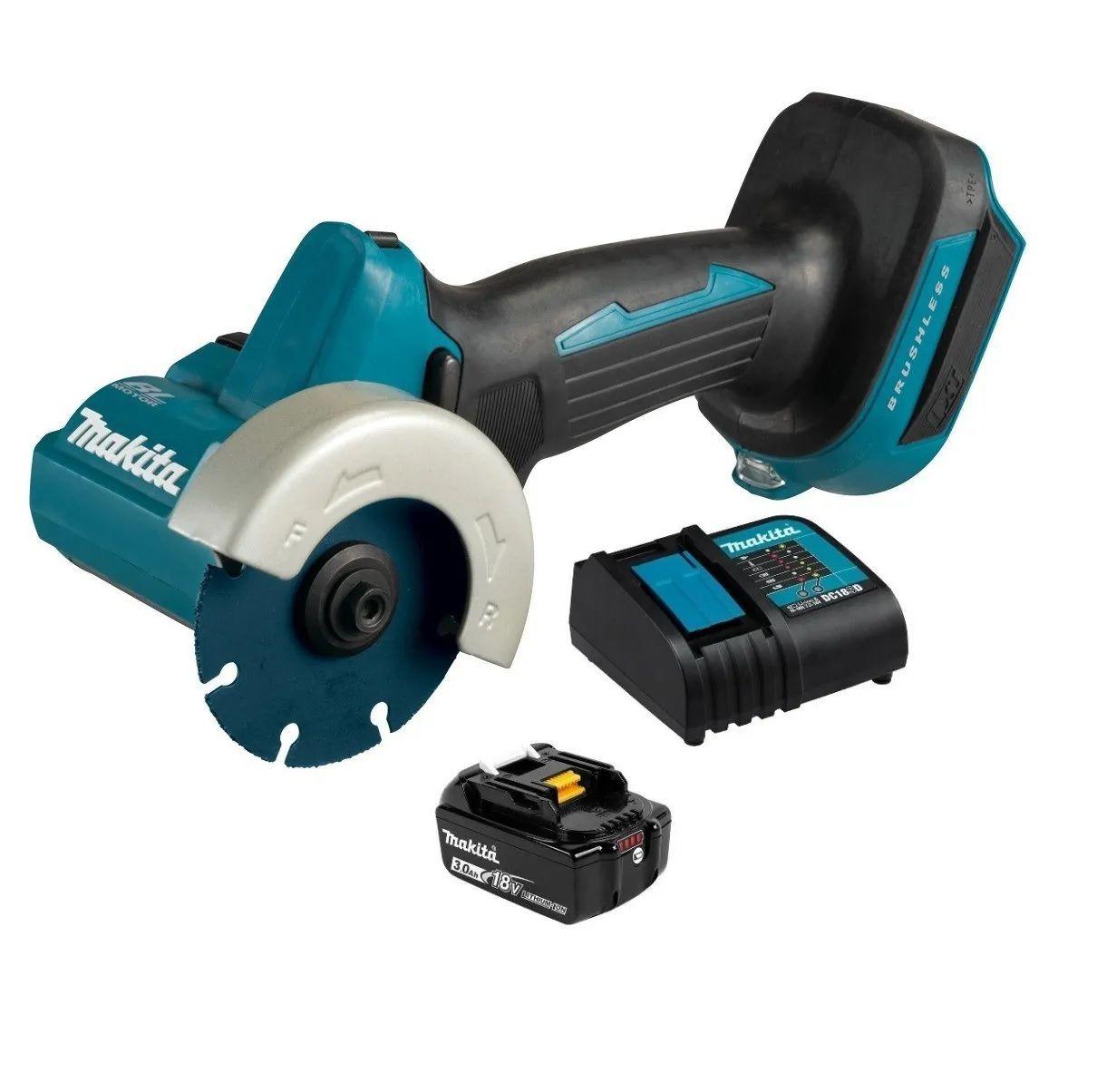 Cortador Compacto Inal mbrico 76 mm 18V Makita DMC300 3 Ah-0