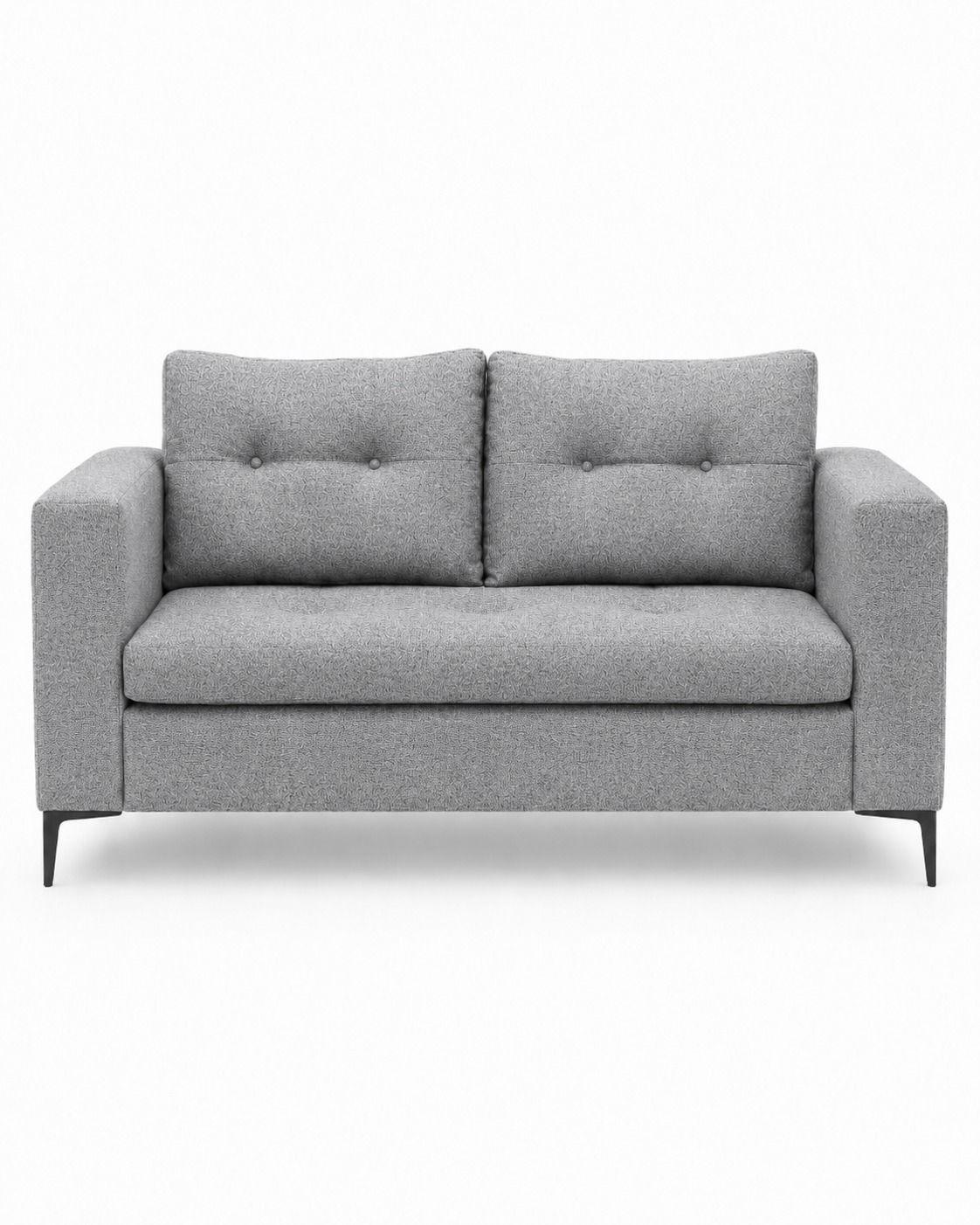 Sofa 2 cuerpos Lino Gris Claro-1
