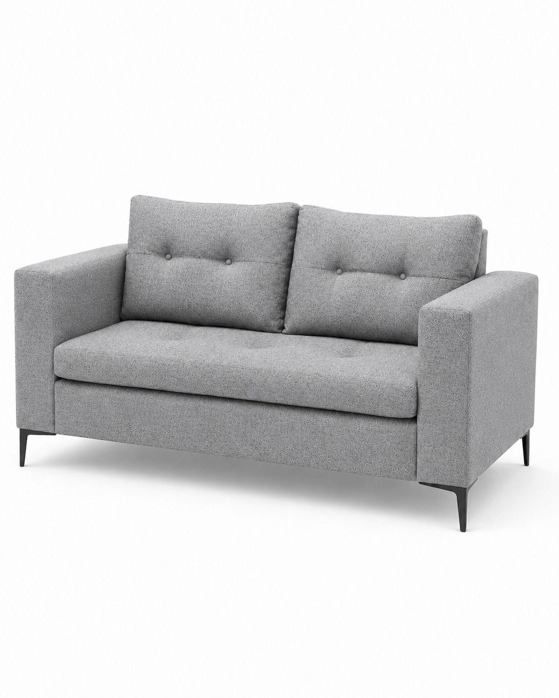 Sofa 2 cuerpos Lino Gris Claro-2