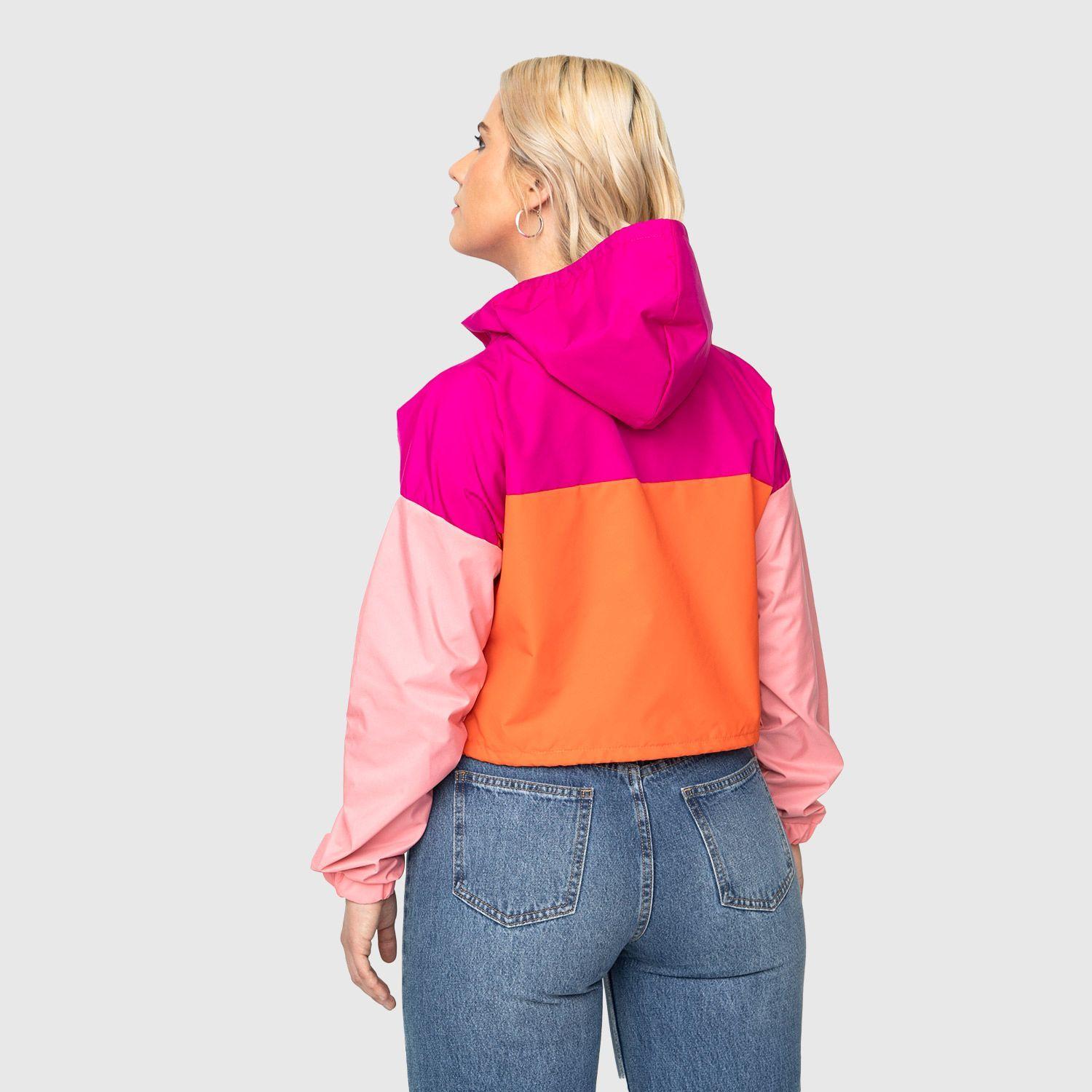 CORTAVIENTO WOMEN CROP PINKADELIC-2