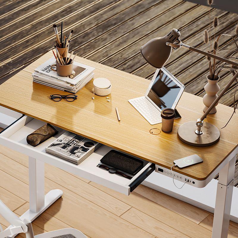 Standing Desk Smart 120 x 60cm Roble-Blanco-4
