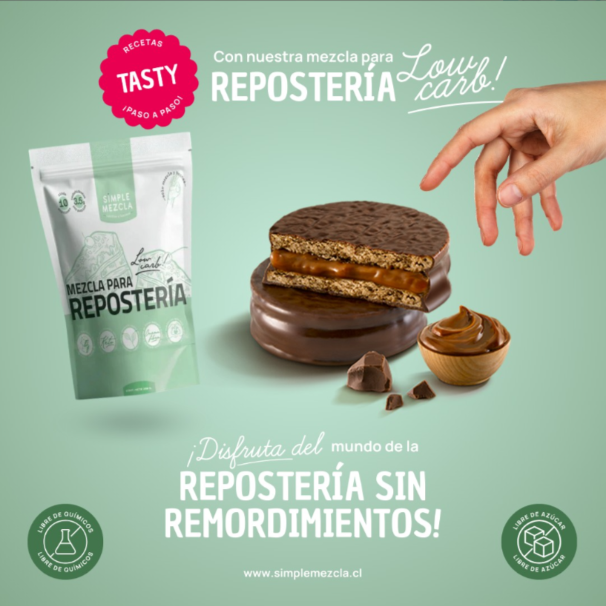 Mezcla Repostería Low Carb Keto Diabéticos Simple Mezcla-2