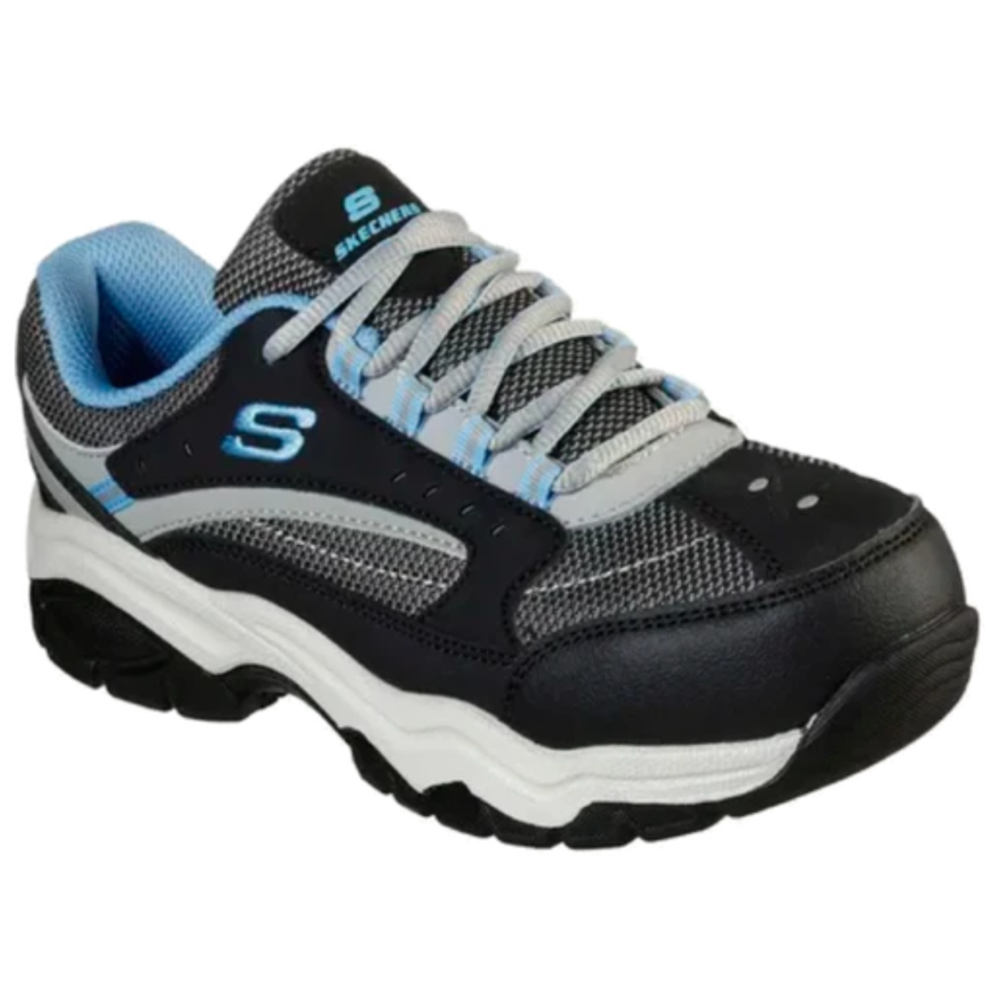 ZAPATILLA DE SEGURIDAD ANTIRESBALANTE SKECHERS MODELO BISCOE-1