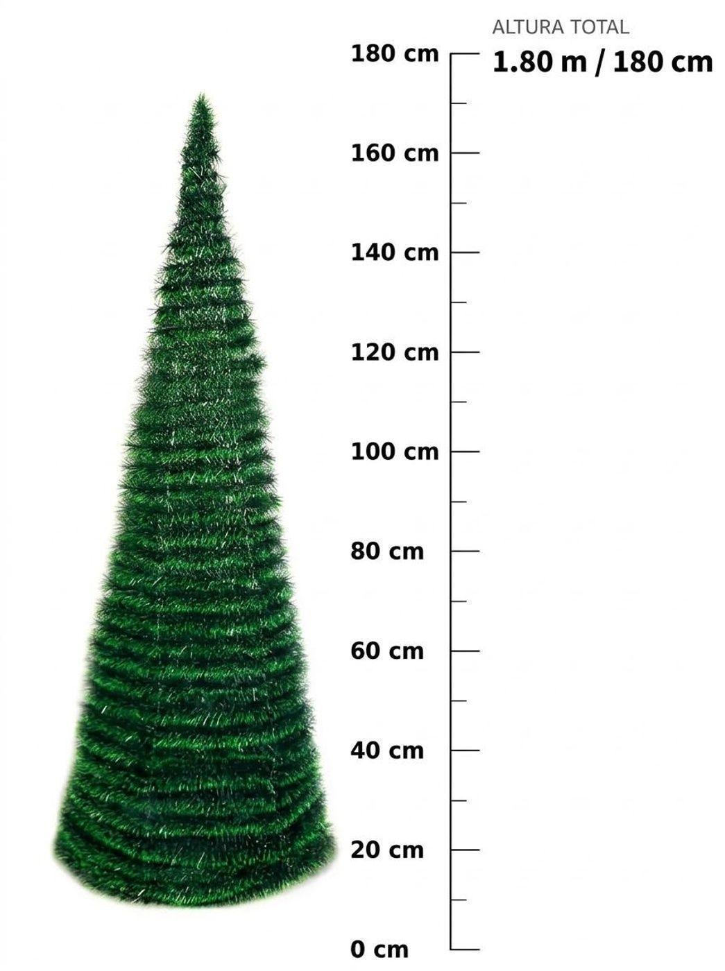 Arbol De Pascua Plegable Premium Verde 180cm-2