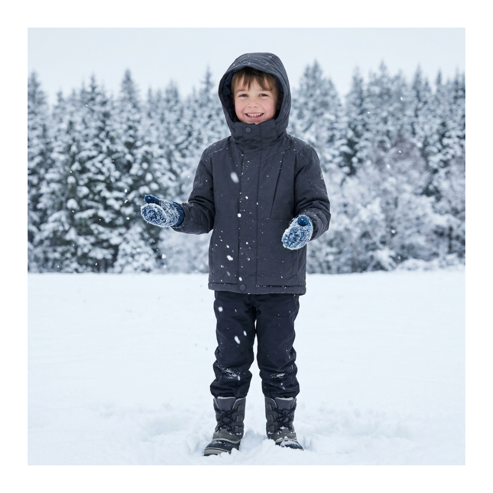 Chaqueta Térmica Softshell para Niños Impermeable y Cortavientos-6