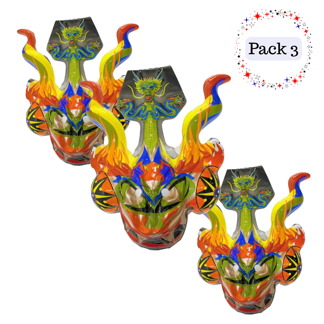 Pack 3 Máscaras La Tirana Baile Fiestas Patrias Diablada-1