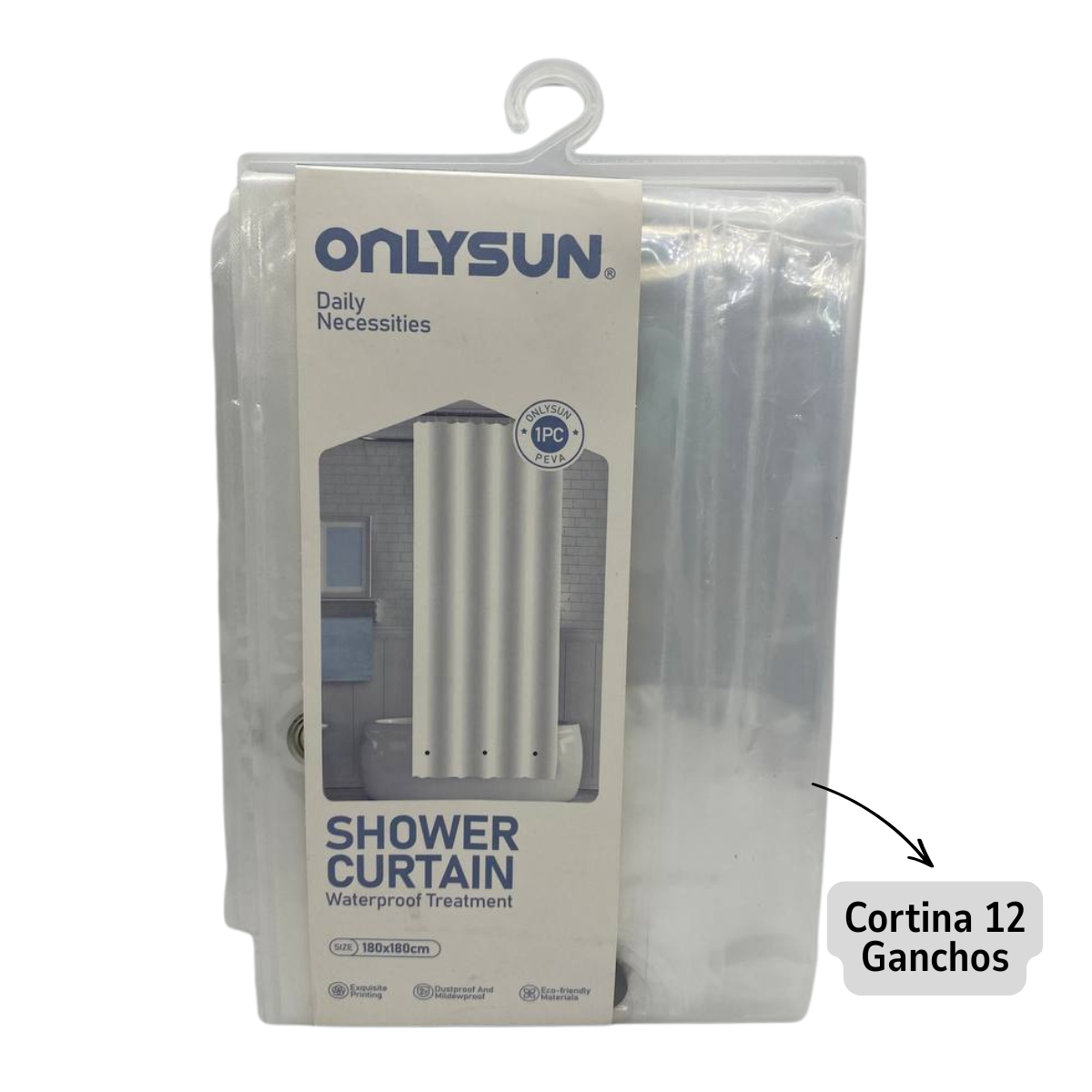 Juego Accesorios Set De Baño 6 Piezas Bambú Cepillo WC Blanco + Cortina De Obsequio-6