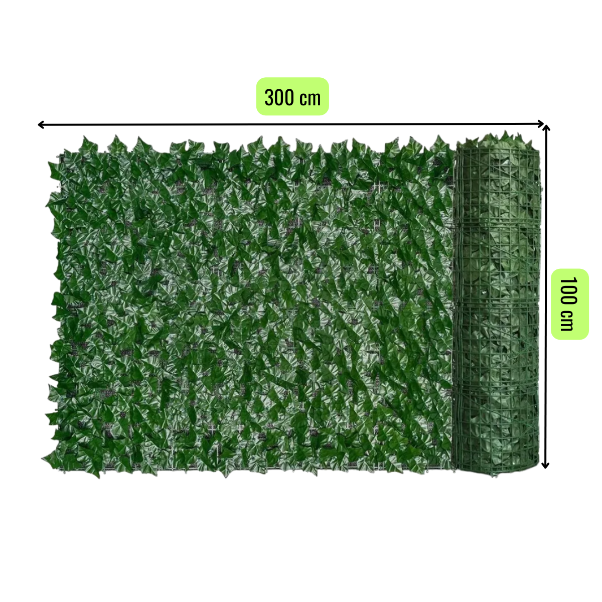 Malla Cerca De Hojas Planta Enredadera Artificial Jardín 100x300 cm-3