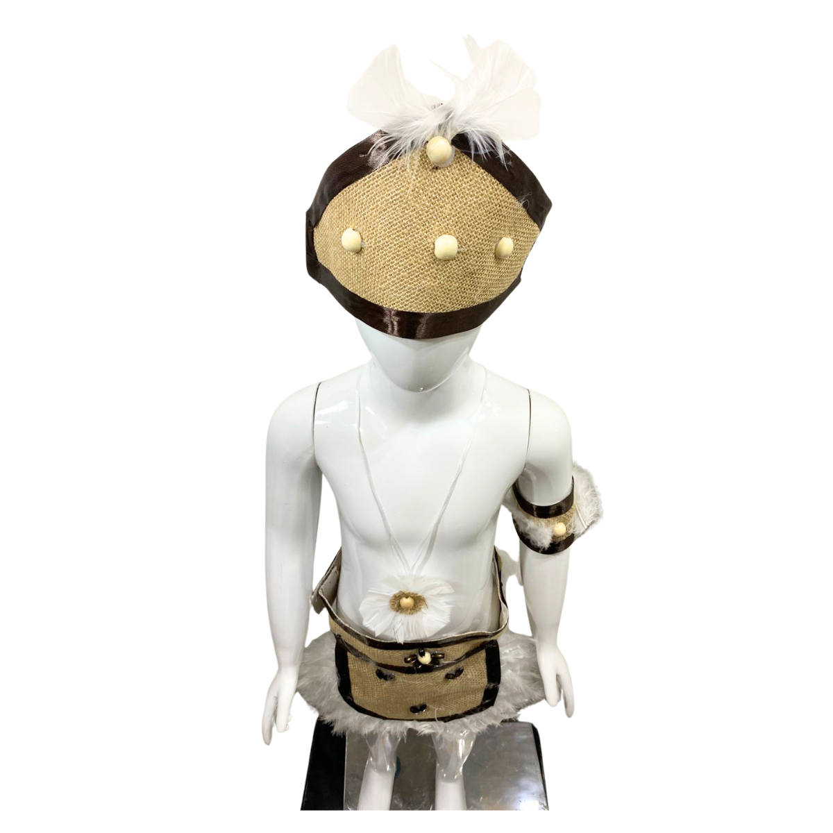 Traje Pascuense Con Plumas Masculino Fiestas Patrias-2
