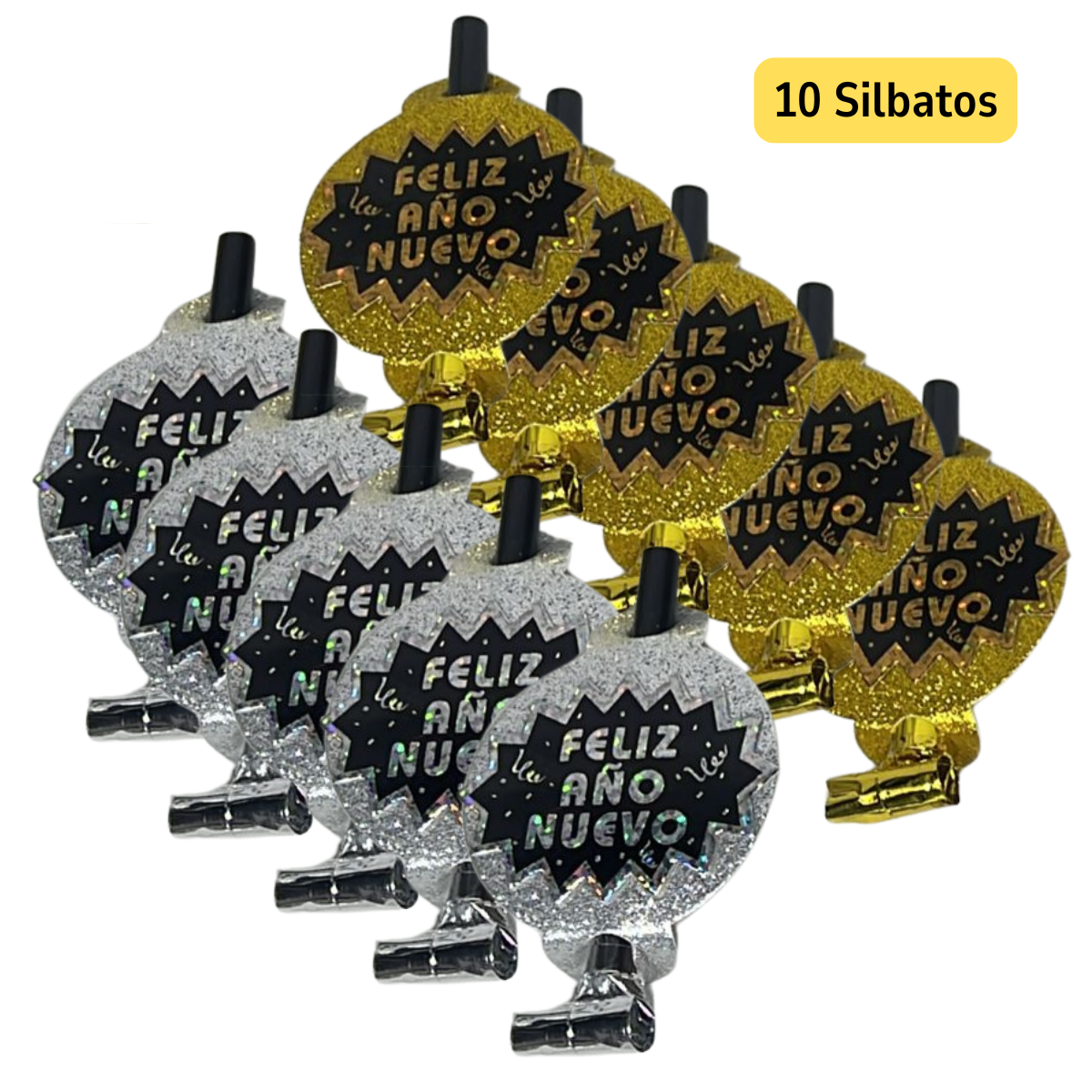 Kit Premium Cotillón Año Nuevo Con Globos 36 Piezas-1