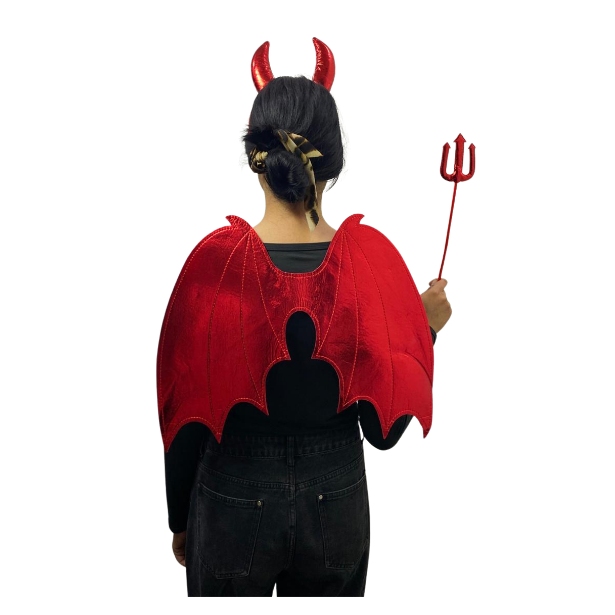 Disfraz Diabla Diablo Diablita Set 3 Piezas Halloween 2025-1
