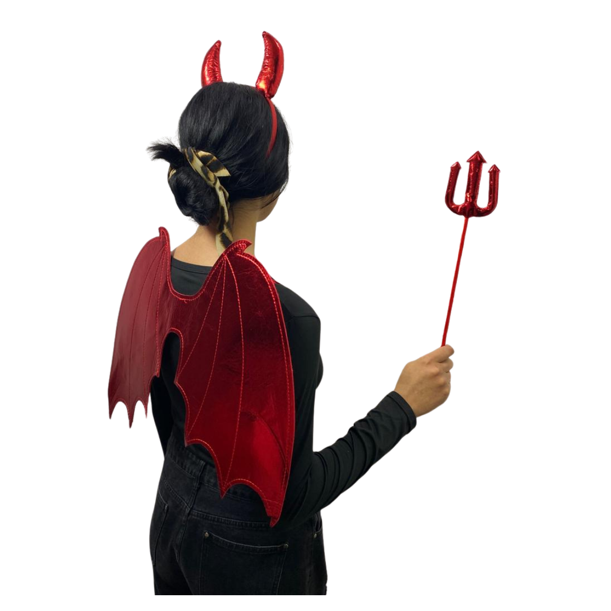 Disfraz Diabla Diablo Diablita Set 3 Piezas Halloween 2025-2