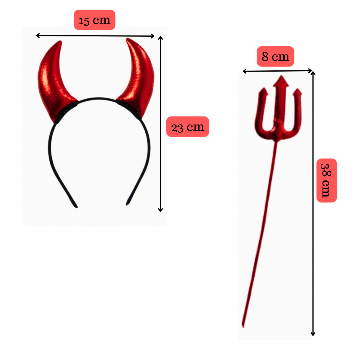 Disfraz Diabla Diablo Diablita Set 3 Piezas Halloween 2025-4