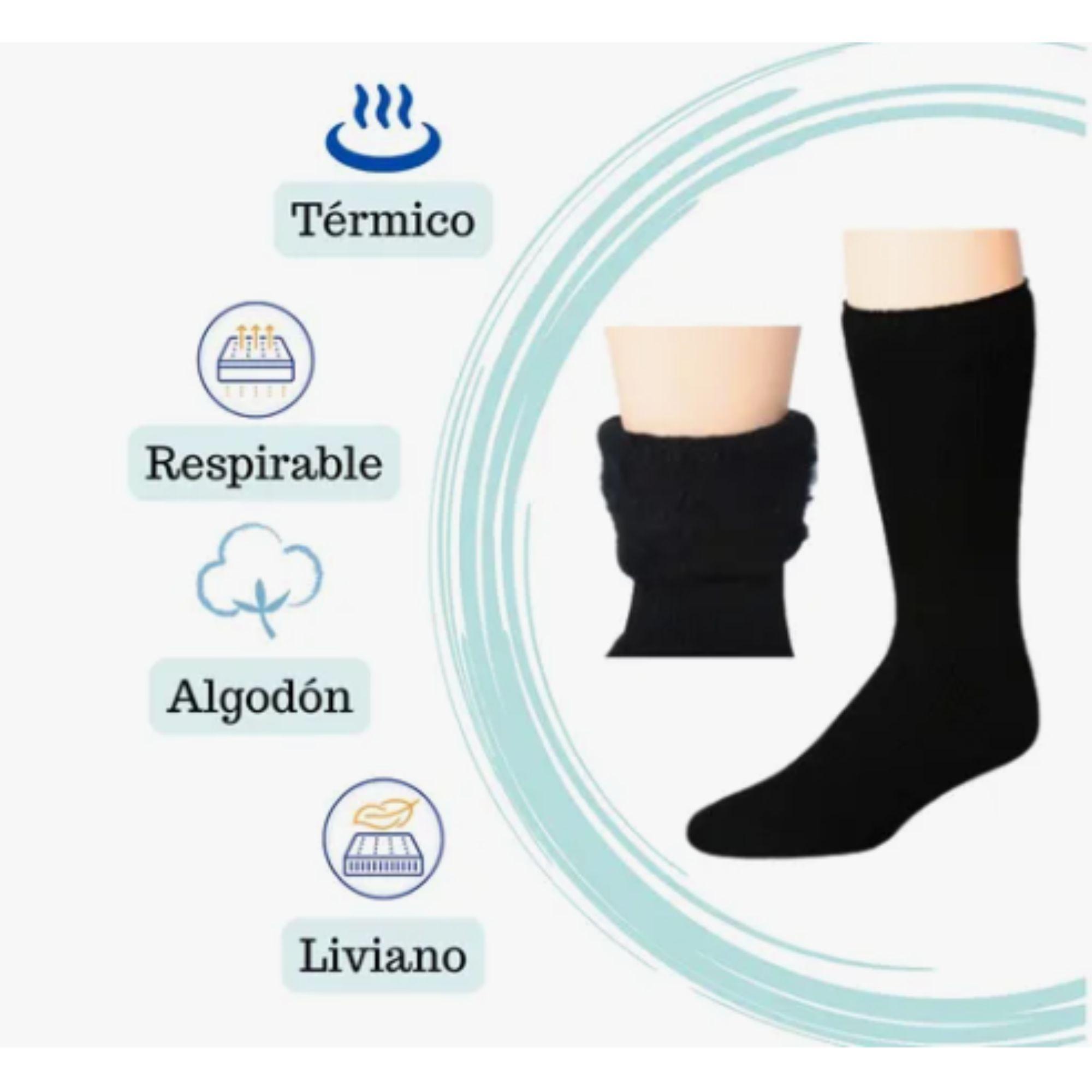 4 Par Calcetines Térmicos Polar Gruesos Terciopelo Suaves Unisex Adulto-3