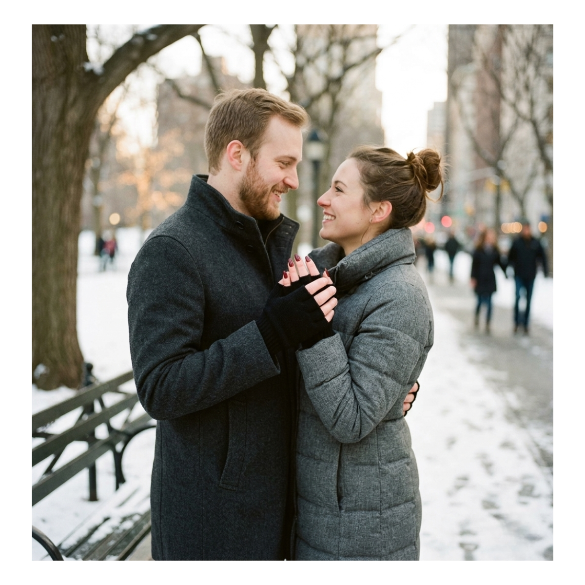Guantes de Lana sin Dedos Guantes de Invierno Térmicos y Transpirables-3