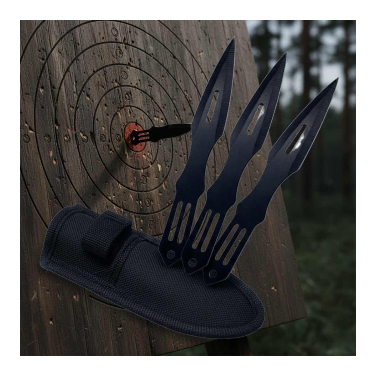 Kunai Cuchillo Lanzar Táctico Supervivencia Incluye Funda-4