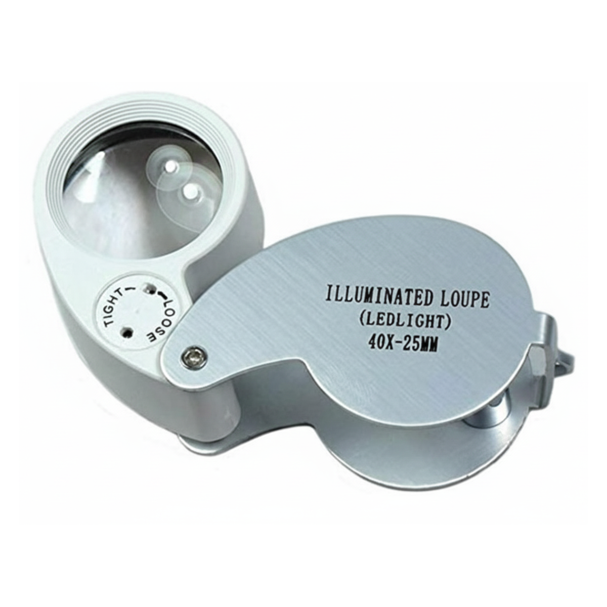 Lupa De Bolsillo 40X-25MM Con Luz LED-4