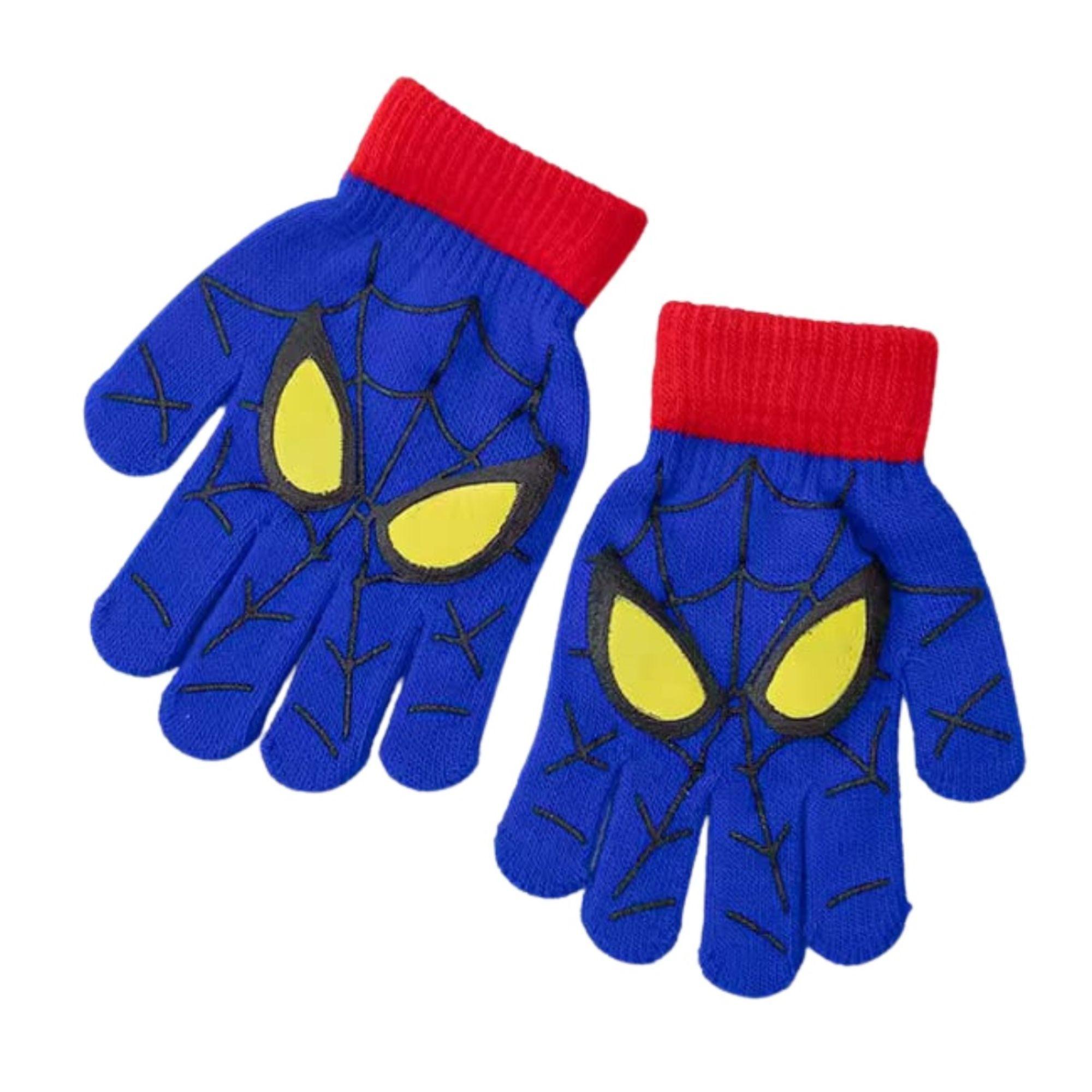 Pack 3 Guante de Niño Hombre Araña Invierno  Edades 3 - 6 años-1
