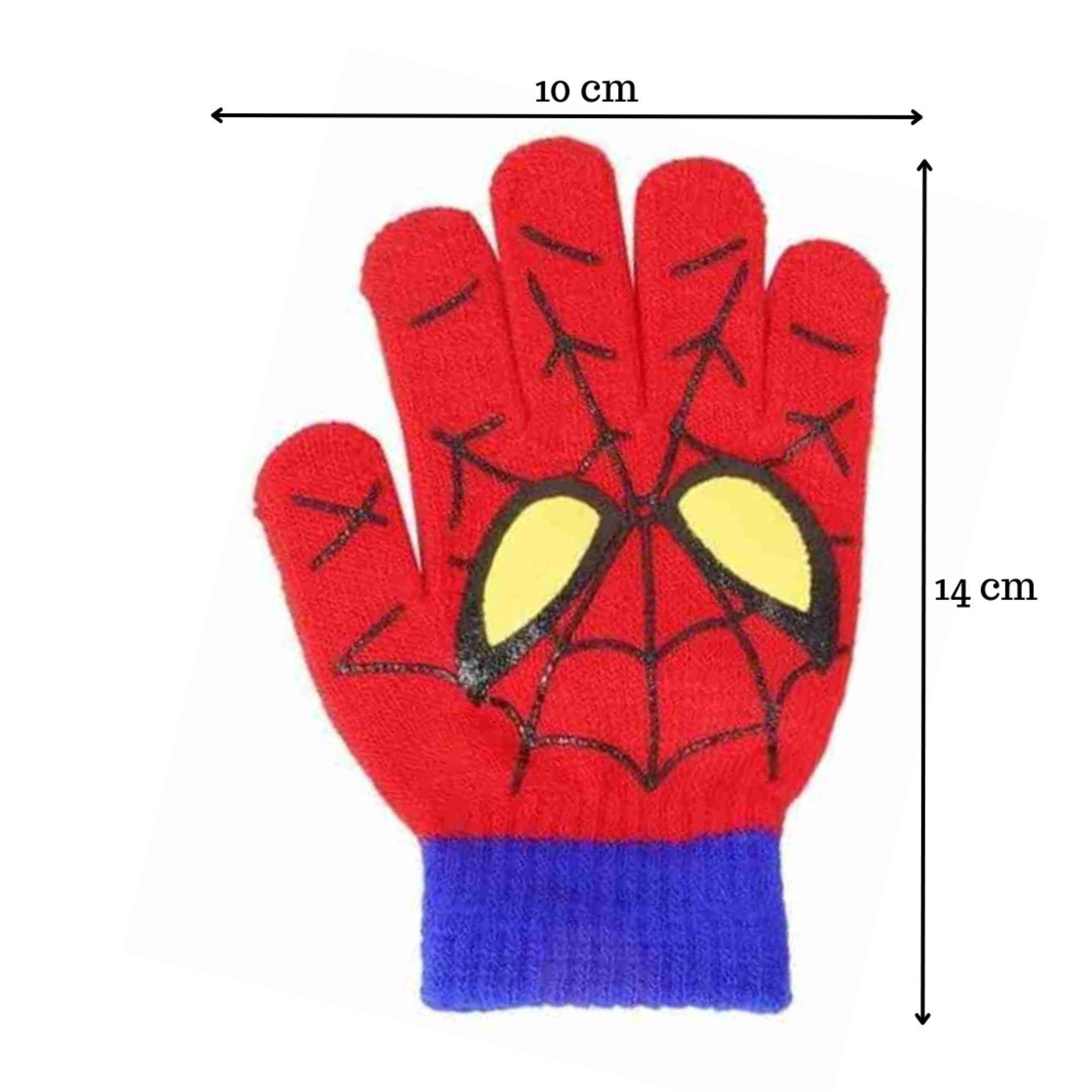 Pack 3 Guante de Niño Hombre Araña Invierno  Edades 3 - 6 años-4