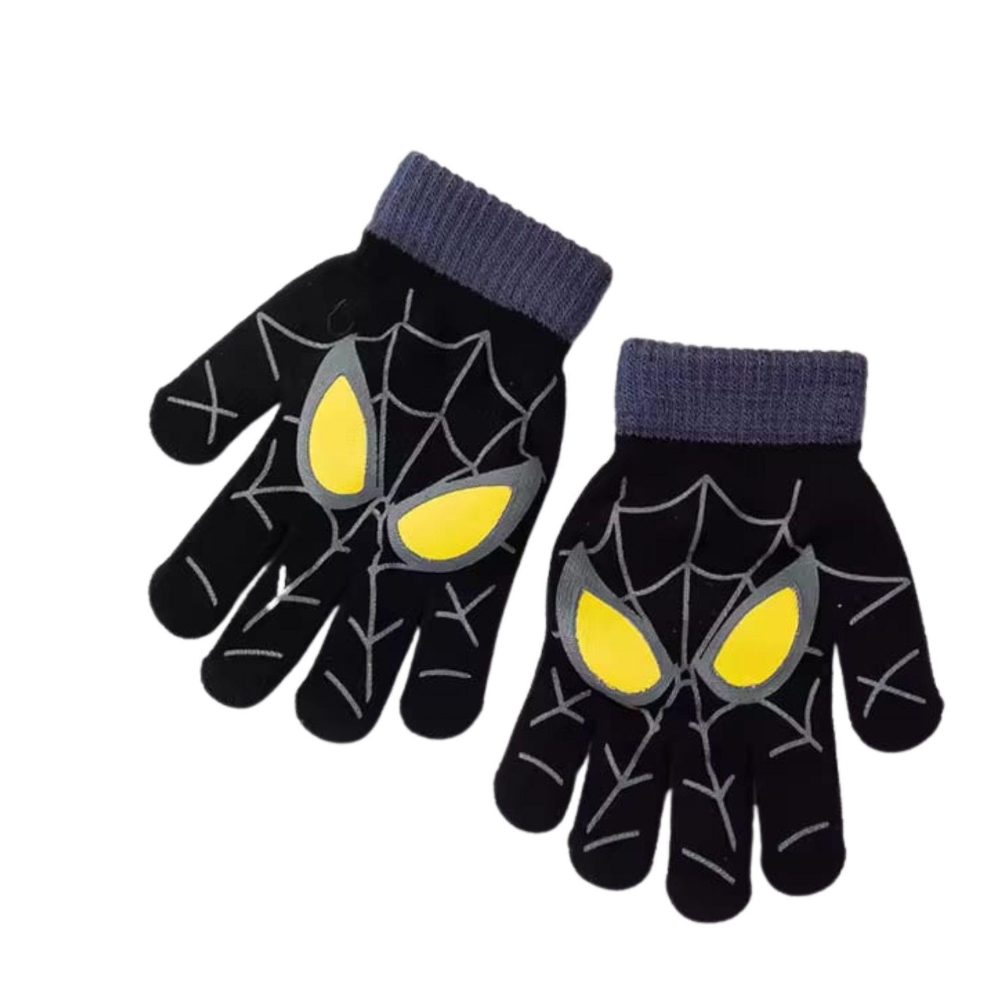 Pack 3 Guante de Niño Hombre Araña Invierno  Edades 3 - 6 años-5